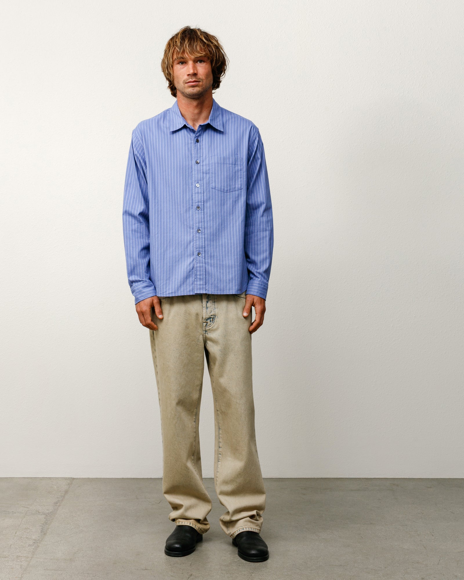 Oxford Shirt – Blue Stripe | Tops & Shirts | Stüssy Canada