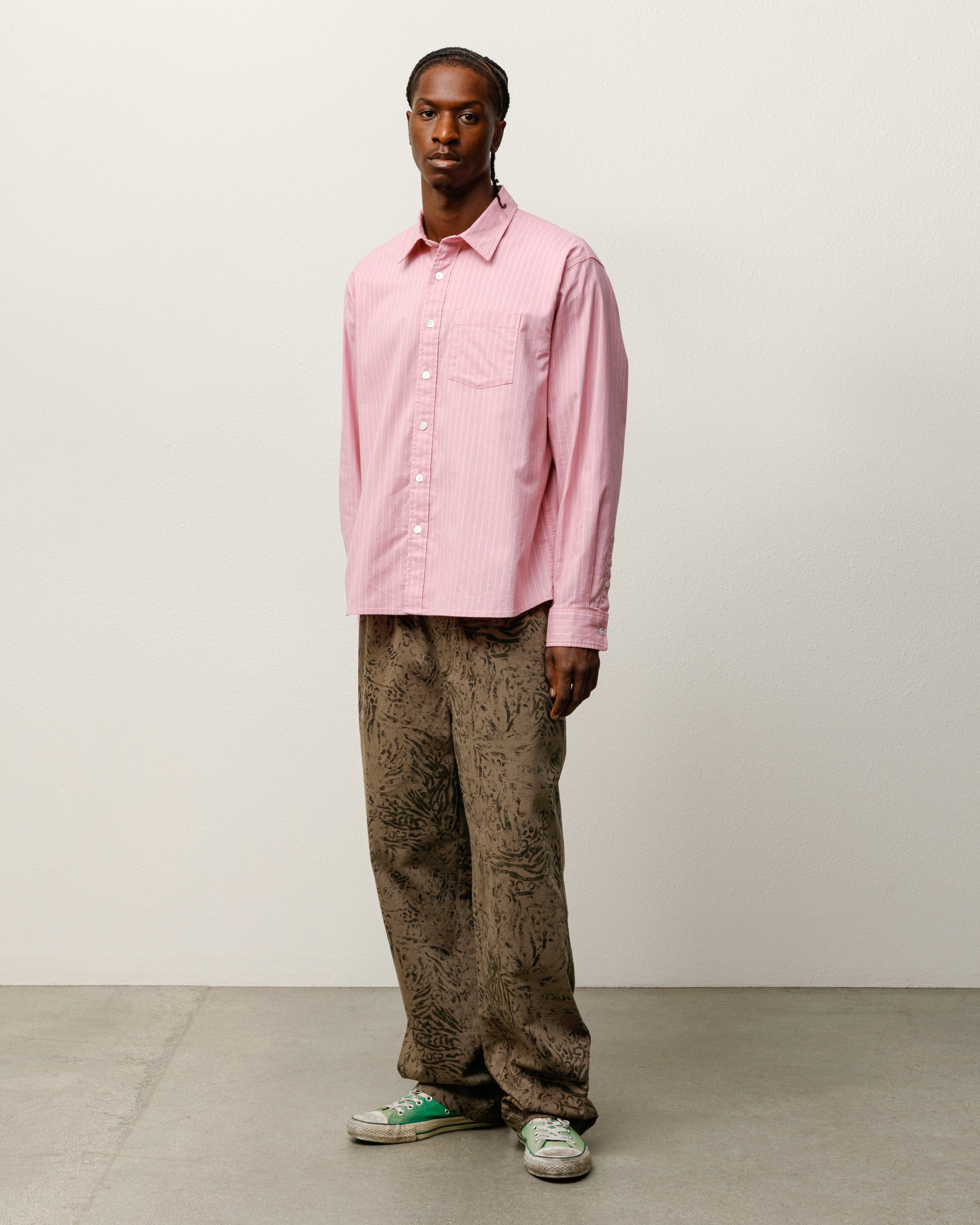 【LT.PINK】<ASTRAET>ステッチ レギュラーカラーシャツ ASTRAET＞ステッチ レギュラーカラーシャツ