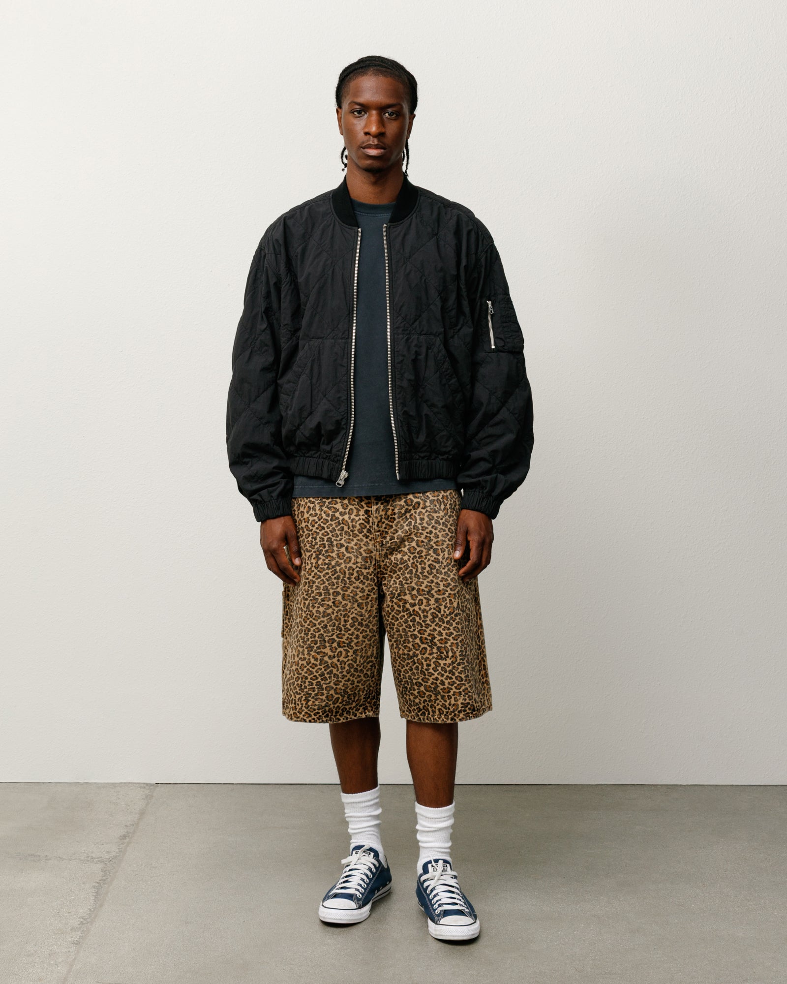 Denim Work Short – Leopard | Shorts | Stüssy Canada