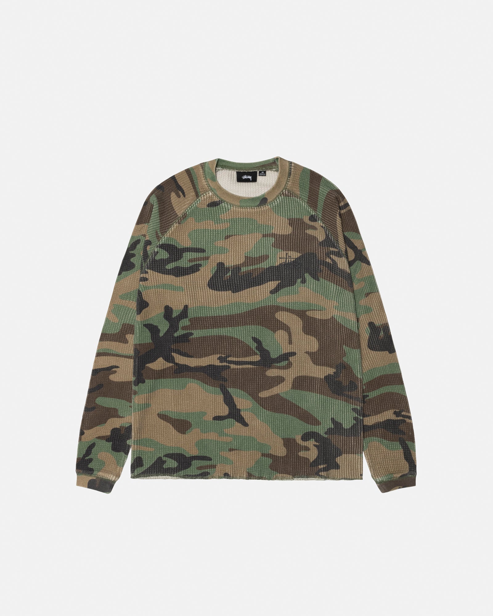 Raglan Thermal LS Crew – Woodland Camo | Tops & Shirts