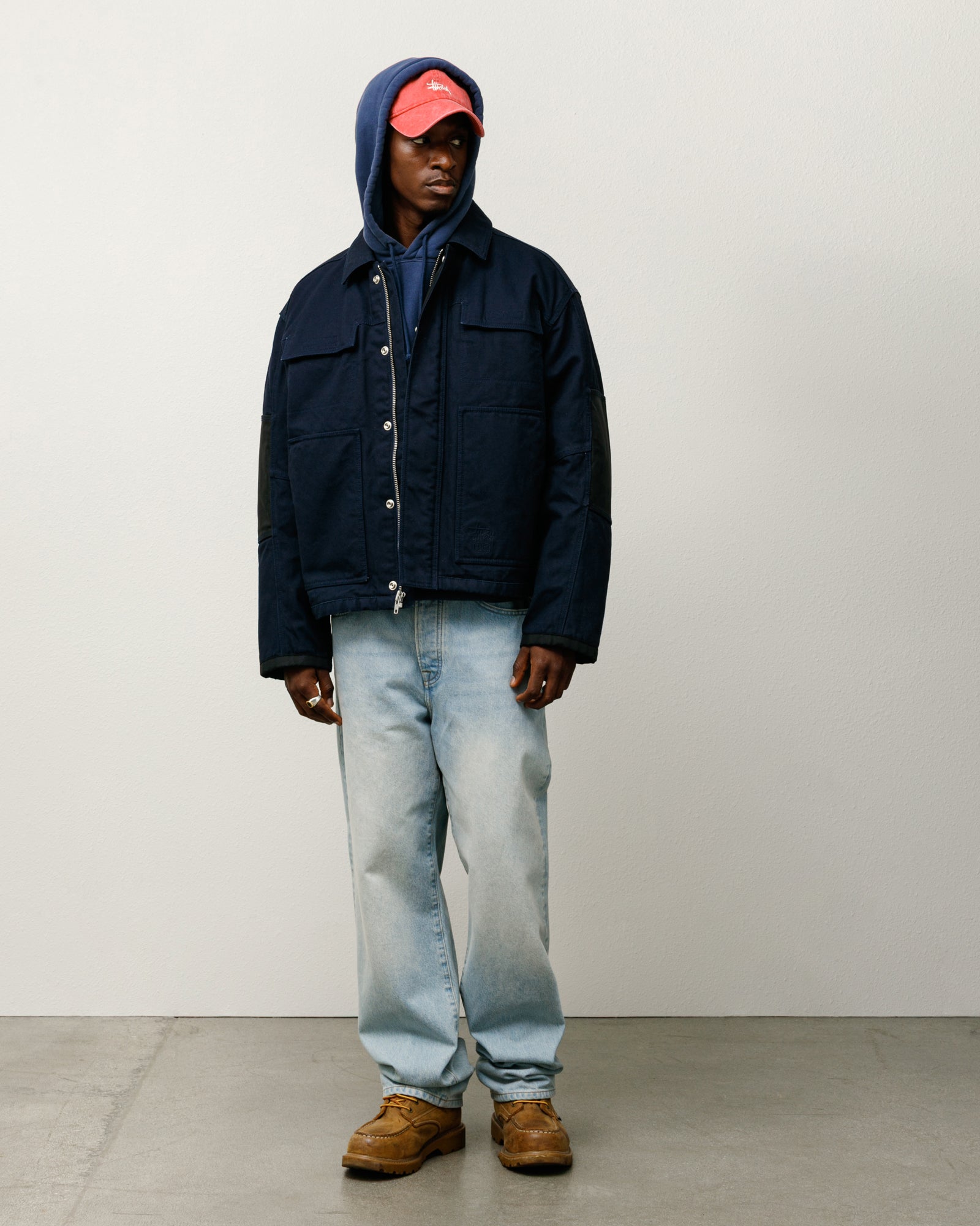 STUSSY ネイビー ワークジャケット L Utility Work Jacket – Navy | Outerwear | Stüssy Canada