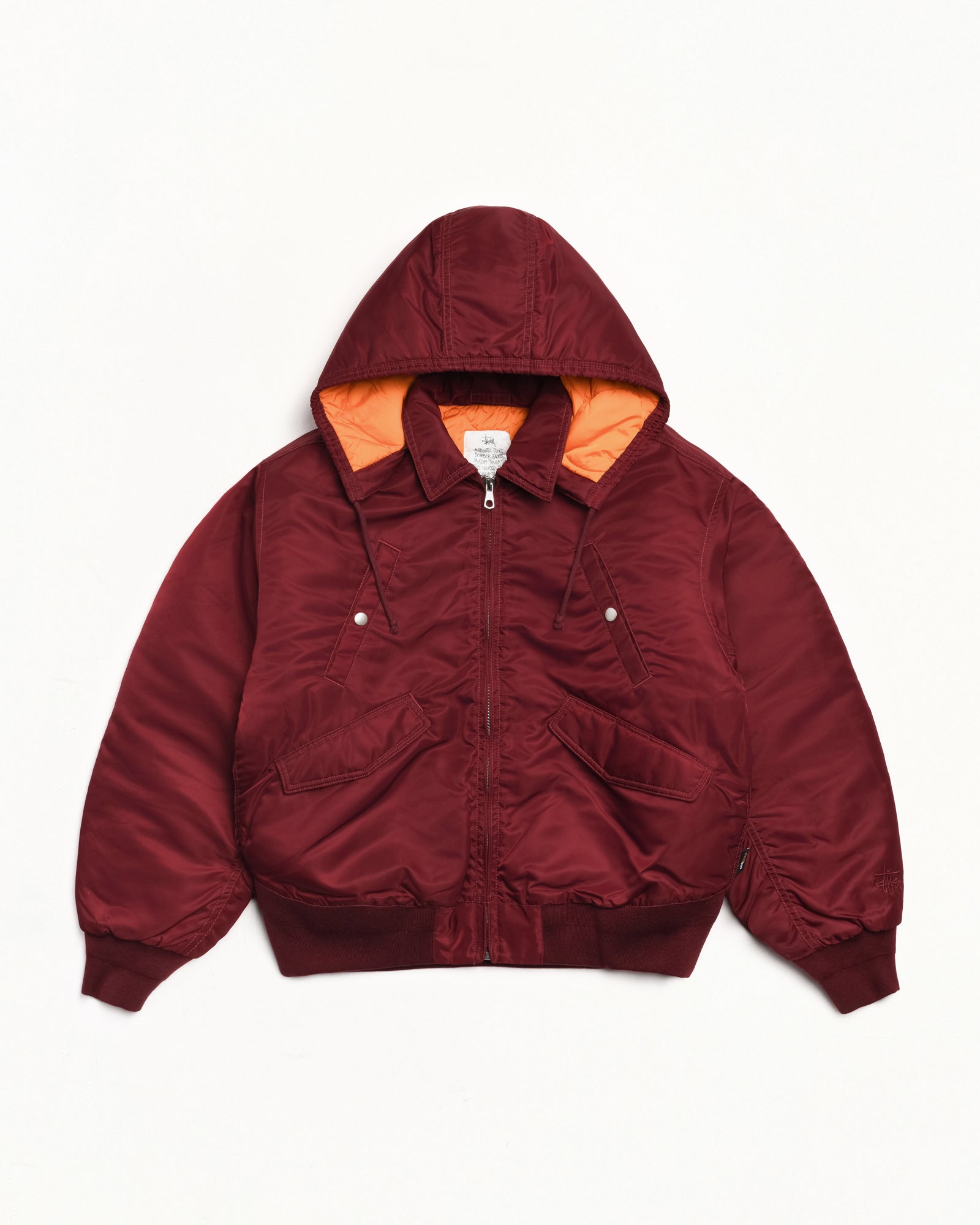 Flight Bomber – Burgundy | Outerwear | Stüssy Canada