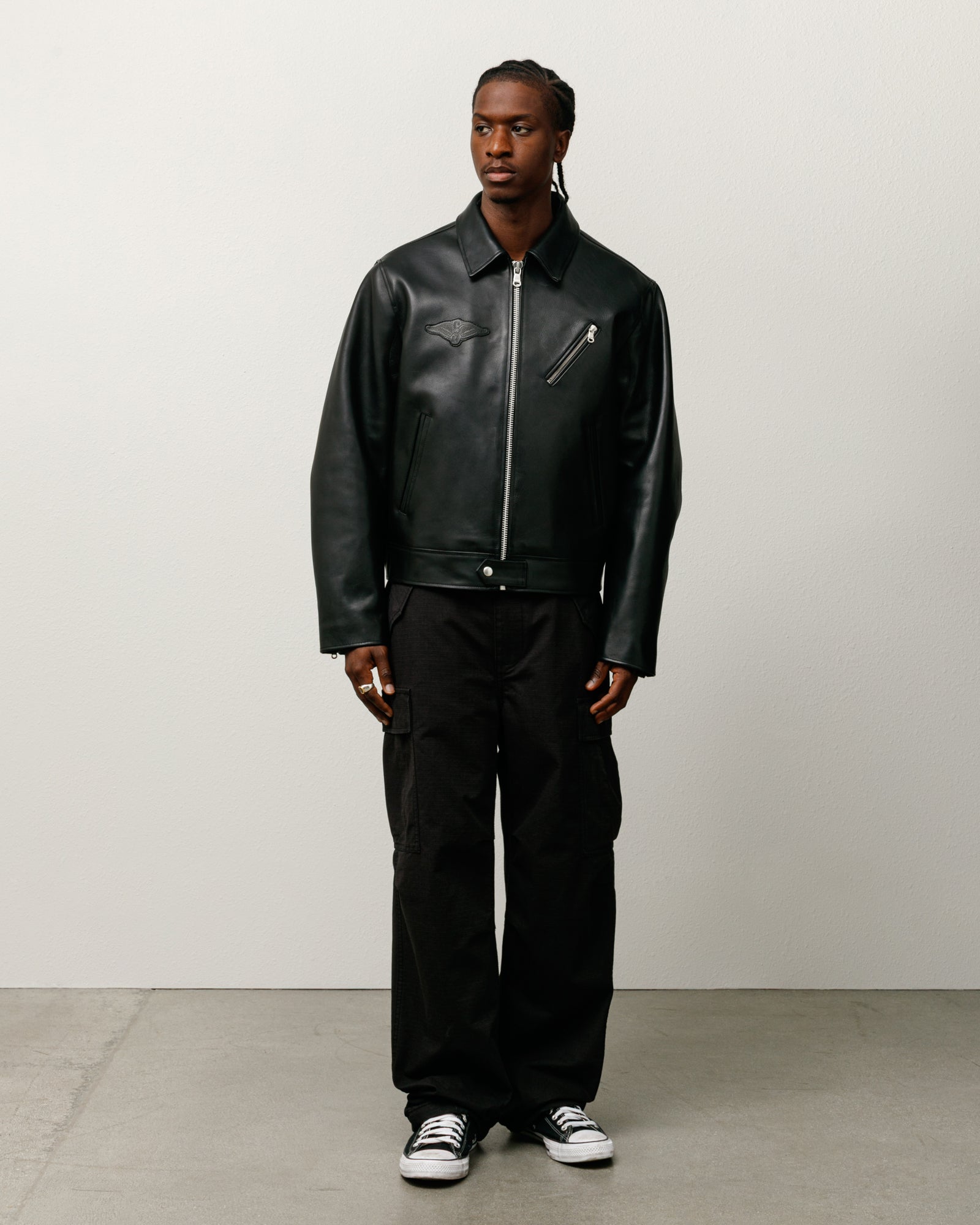 Biker Jacket – Black | Outerwear | Stüssy Canada