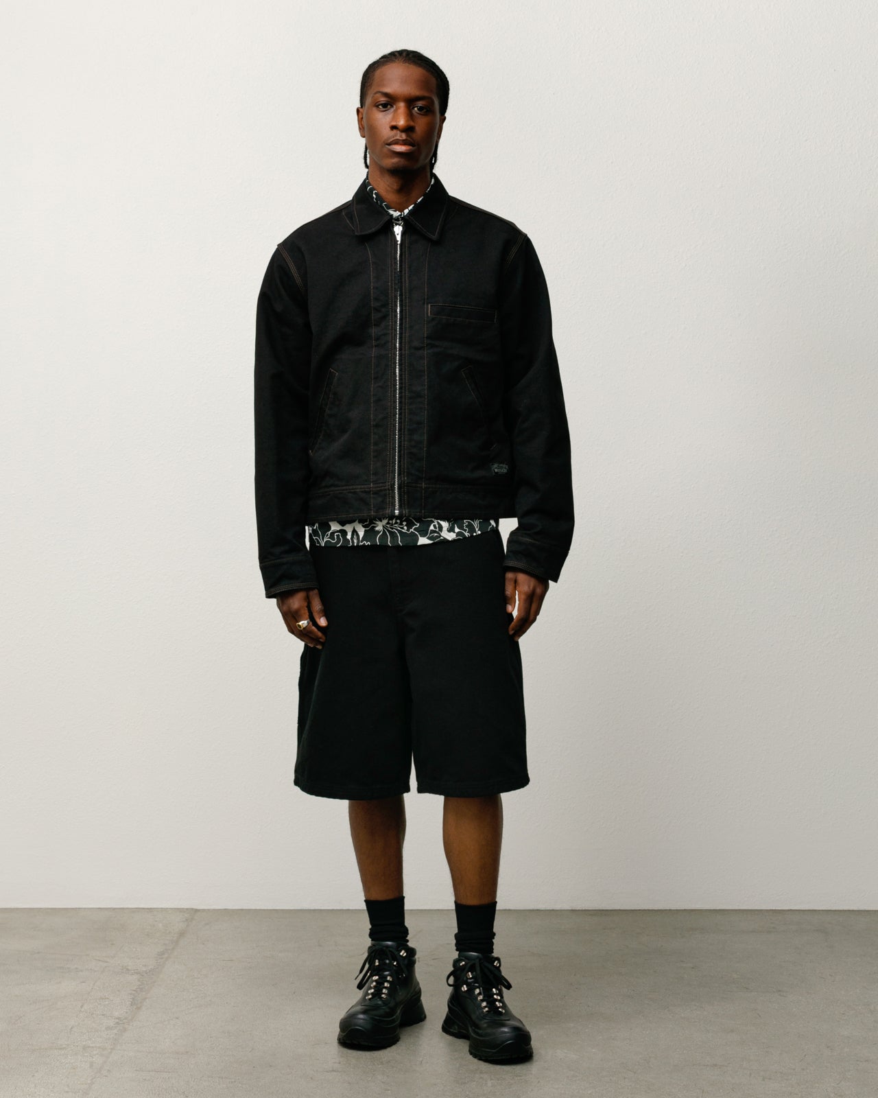 Work Jacket Collared – Black | Outerwear | Stüssy Canada