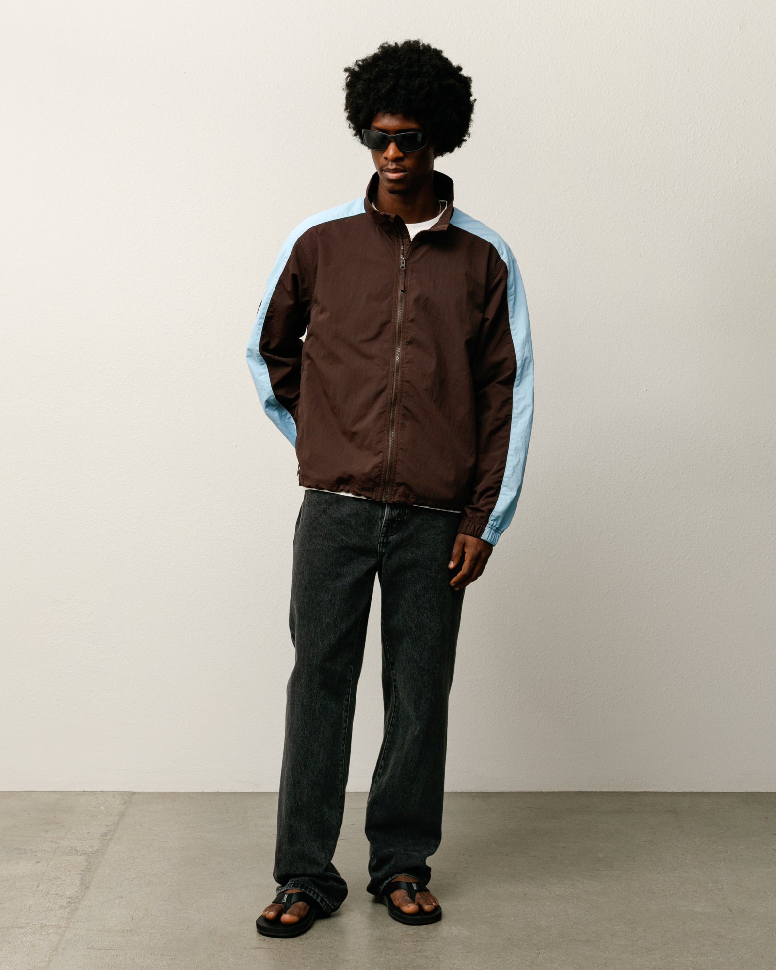 Lightweight Mock Jacket – Brown | Outerwear | Stüssy Canada