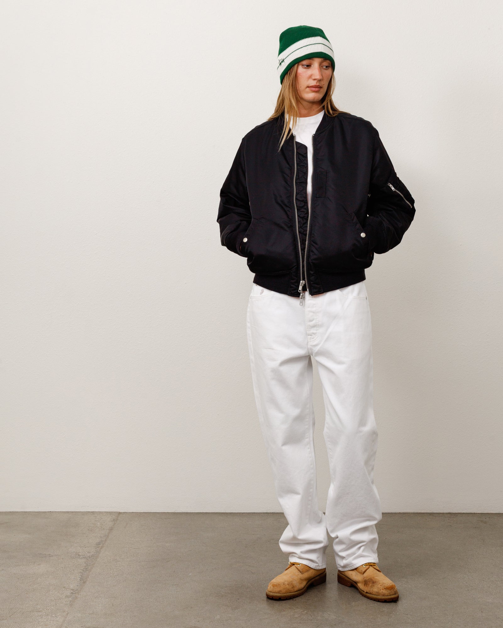 倖田來未　MA-1 BOMBER JACKET Lサイズ　スタジャン 黒 MA-1 Bomber Jacket - Black | Outerwear | Stüssy Canada