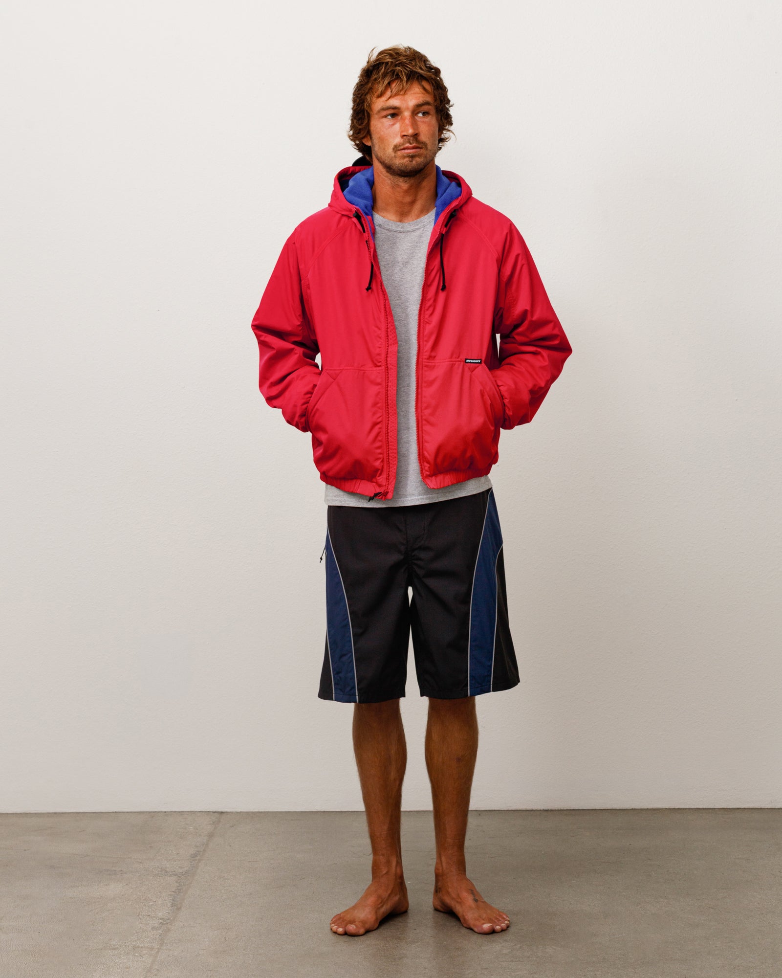 Coastline Hooded Jacket - Red | Outerwear | Stüssy Canada