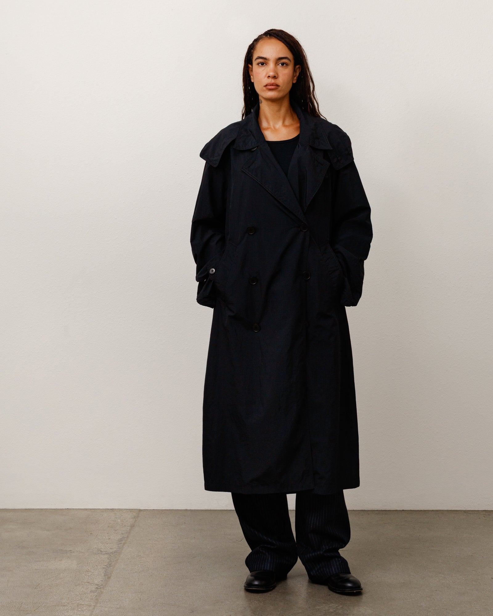 Ultra Lightweight Nylon Trench – Black | Outerwear | Stüssy Canada