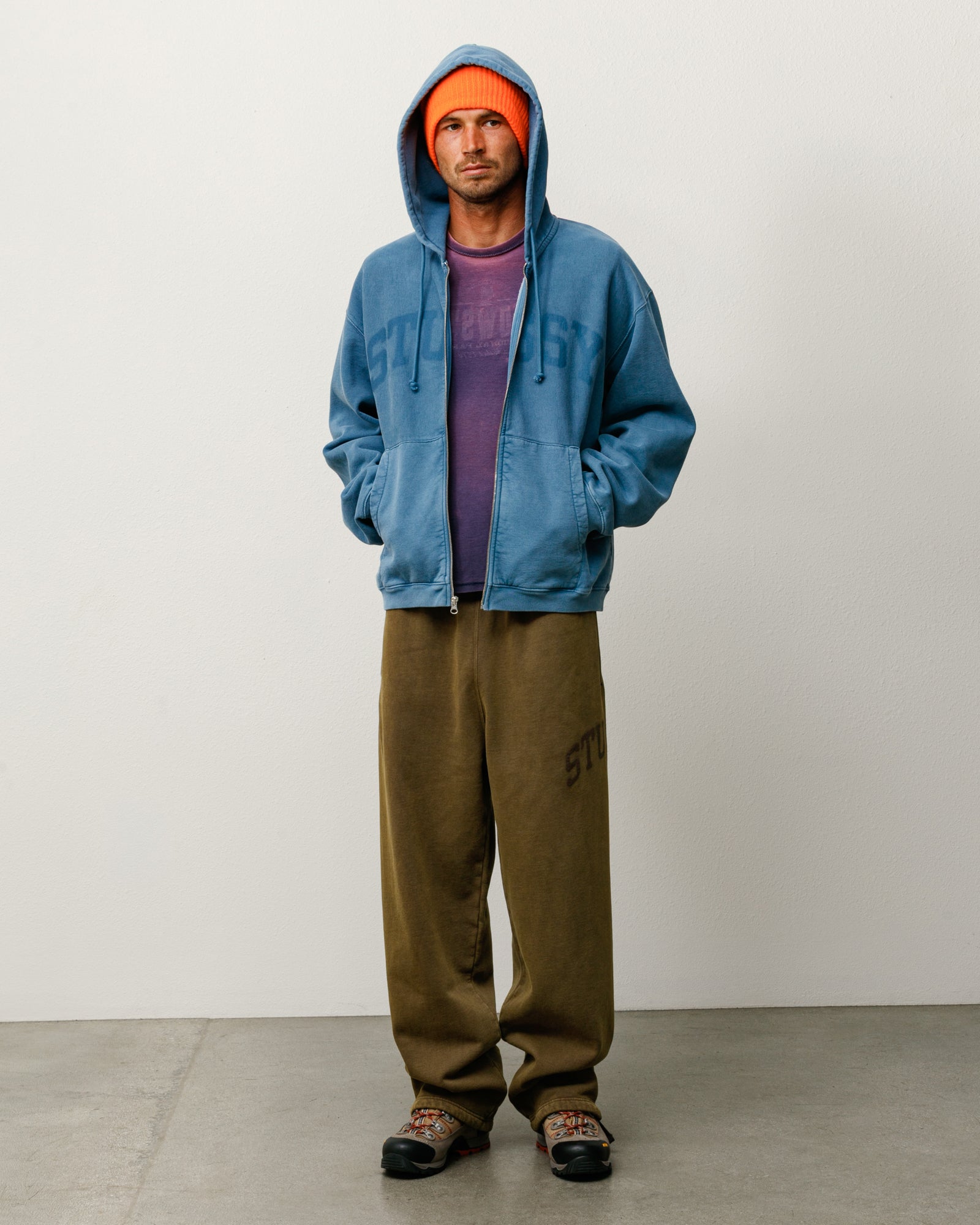 Faded Graphic Fleece Pant - Washed Olive | Sweats | Stüssy Canada
