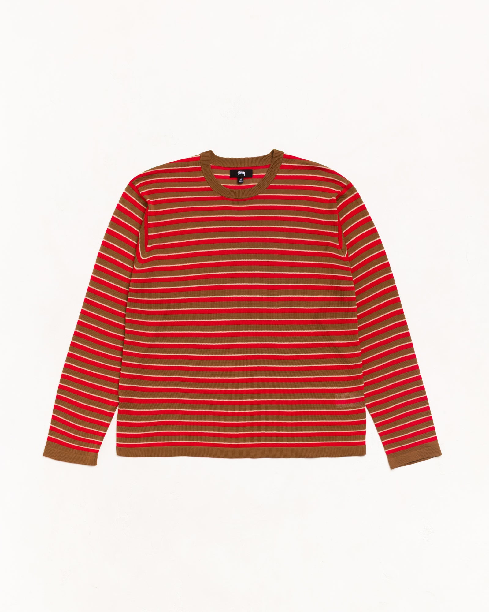 stussy ステューシー　sweater Lightweight Stripe Sweater - Red | Tops & Knits | Stüssy Canada