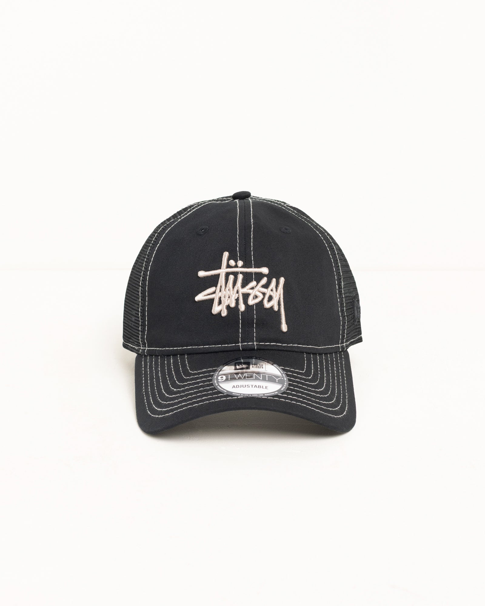 New Era 9TWENTY Basic Trucker – Black | Headwear | Stüssy Canada