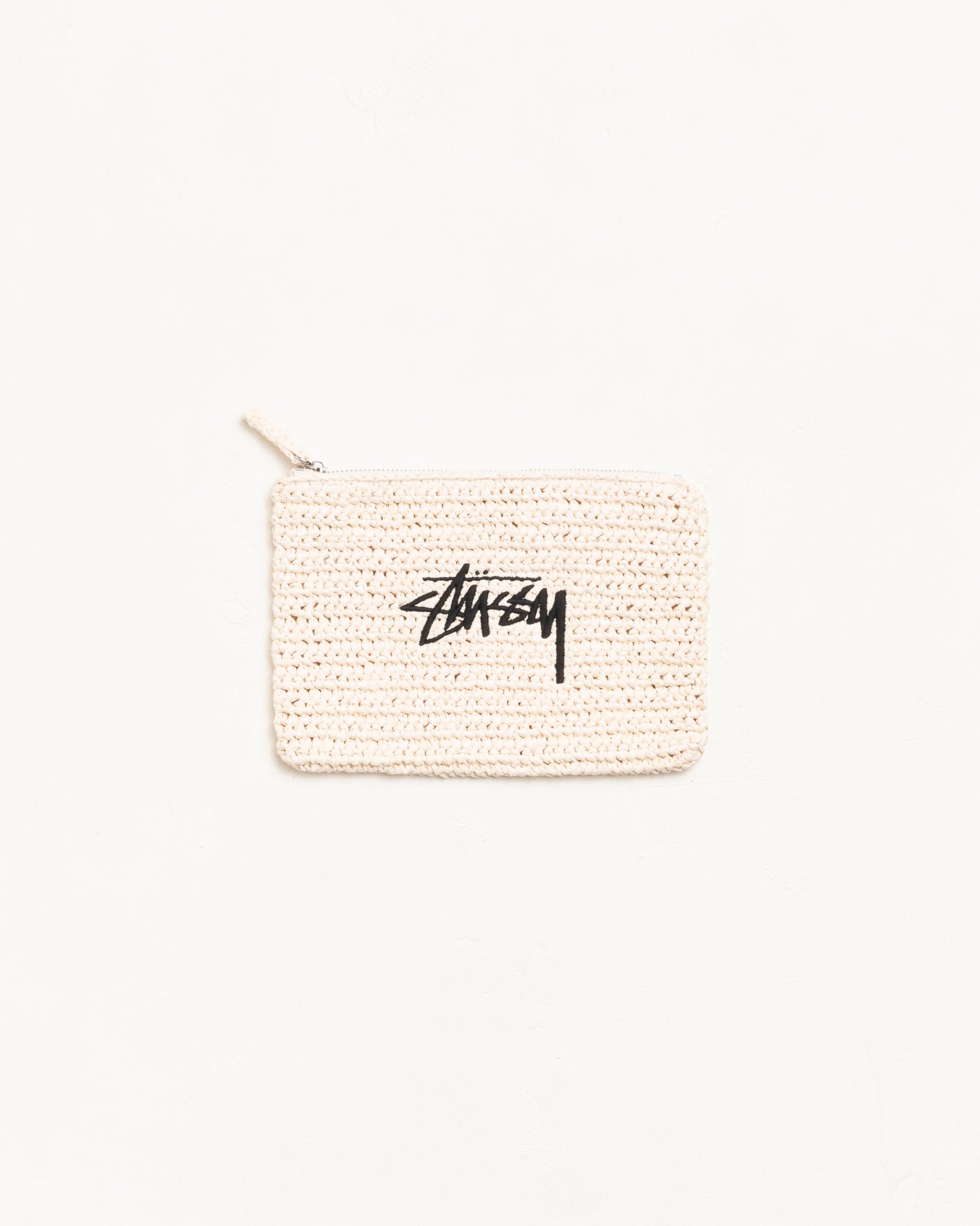 ［超希少］stussy RAFFIA POUCH WOVEN ZIP Stüssy: Woven Zip Pouch (Orange) | DSMNY E-SHOP