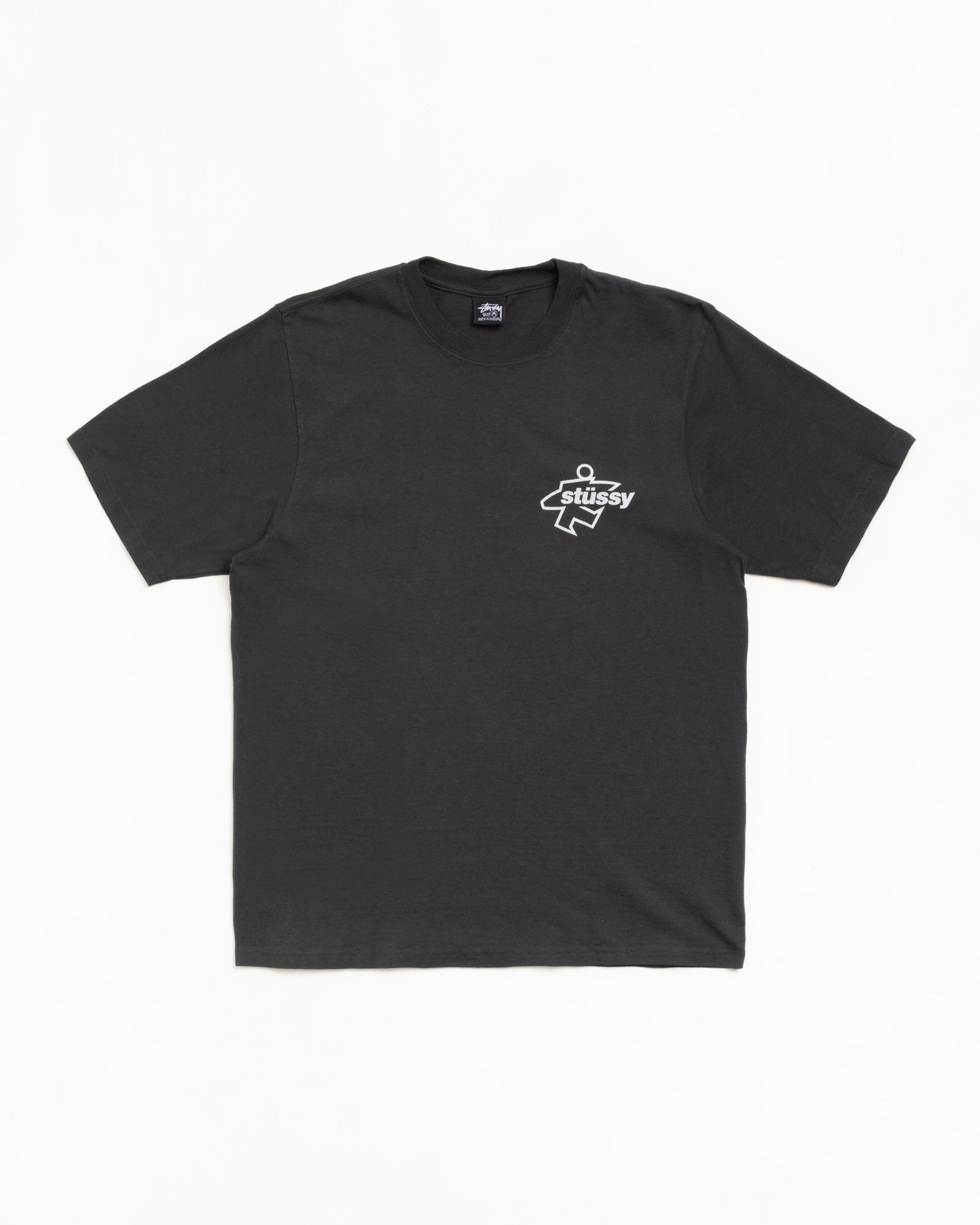 Surf Size Tee Pigment Dyed – Faded Black | Tees | Stüssy Canada
