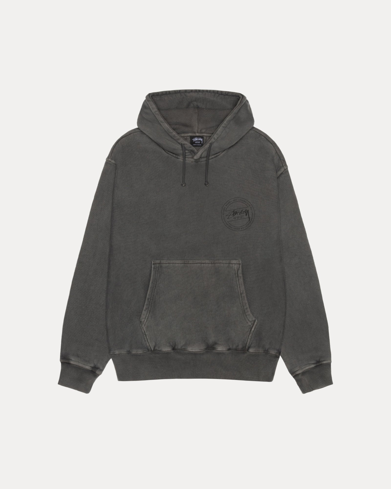 Stüssy Wear Hoodie Pigment Dyed – Black | Sweats | Stüssy Canada