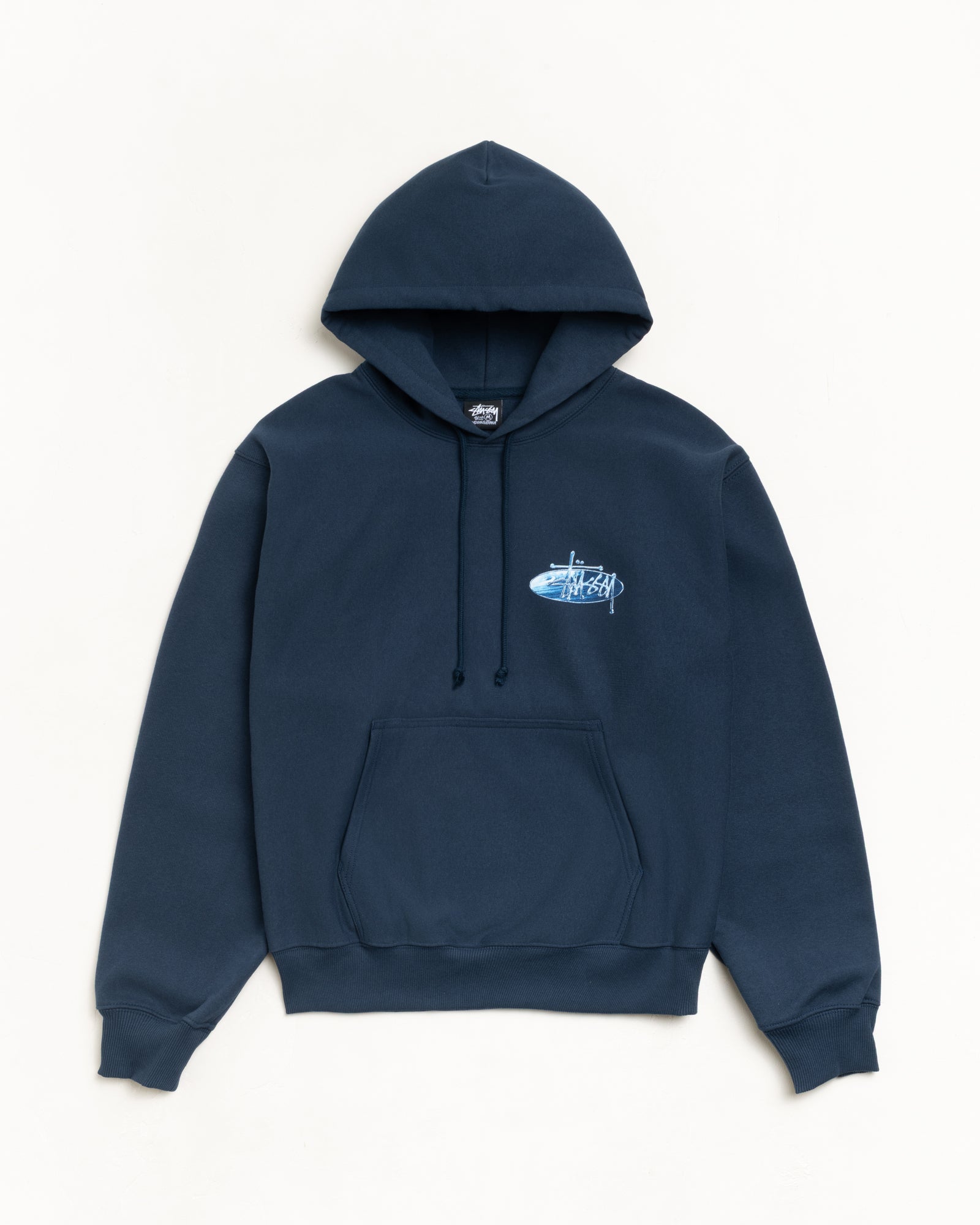 Wave Oval Hoodie – Navy | Sweats | Stüssy Canada Wave Oval Hoodie – Navy | Sweats | Stüssy Canada