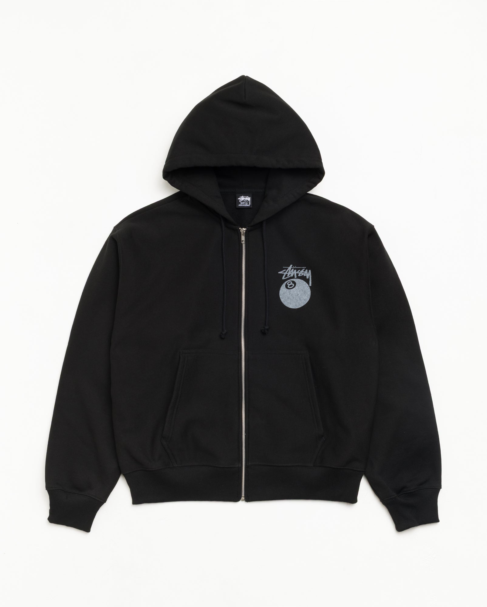 8 Ball Zip Hoodie - Black | Hoodies & Sweatshirts | Stüssy Canada