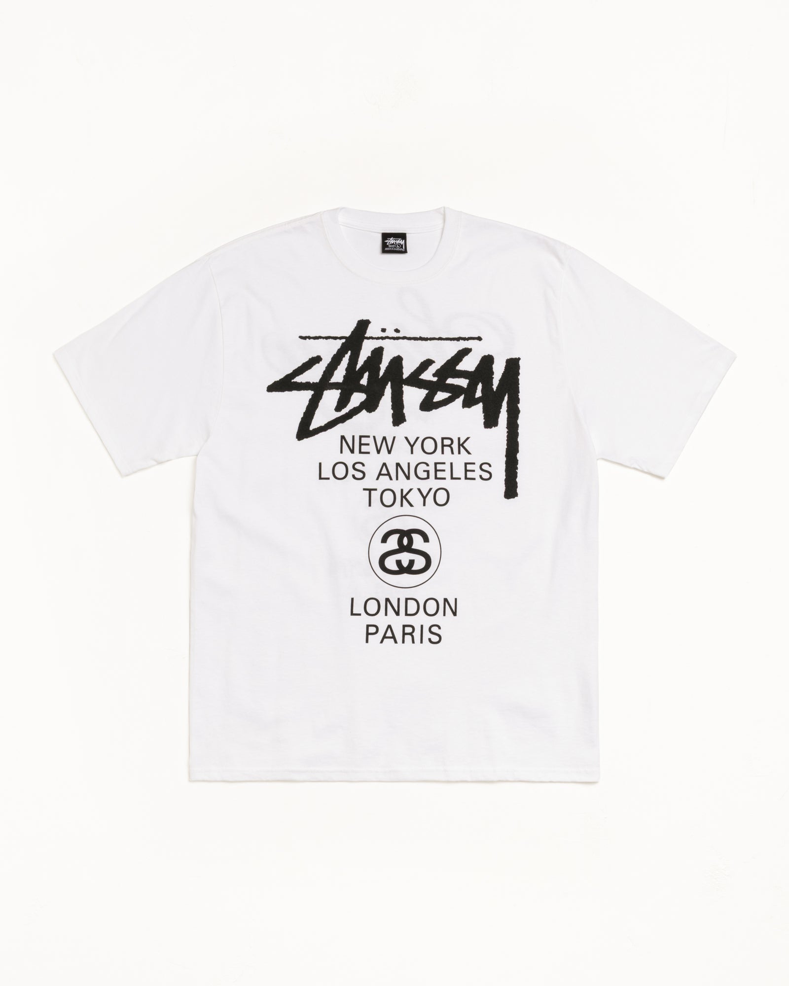 World Tour Tee – White | Tees | Stüssy Canada