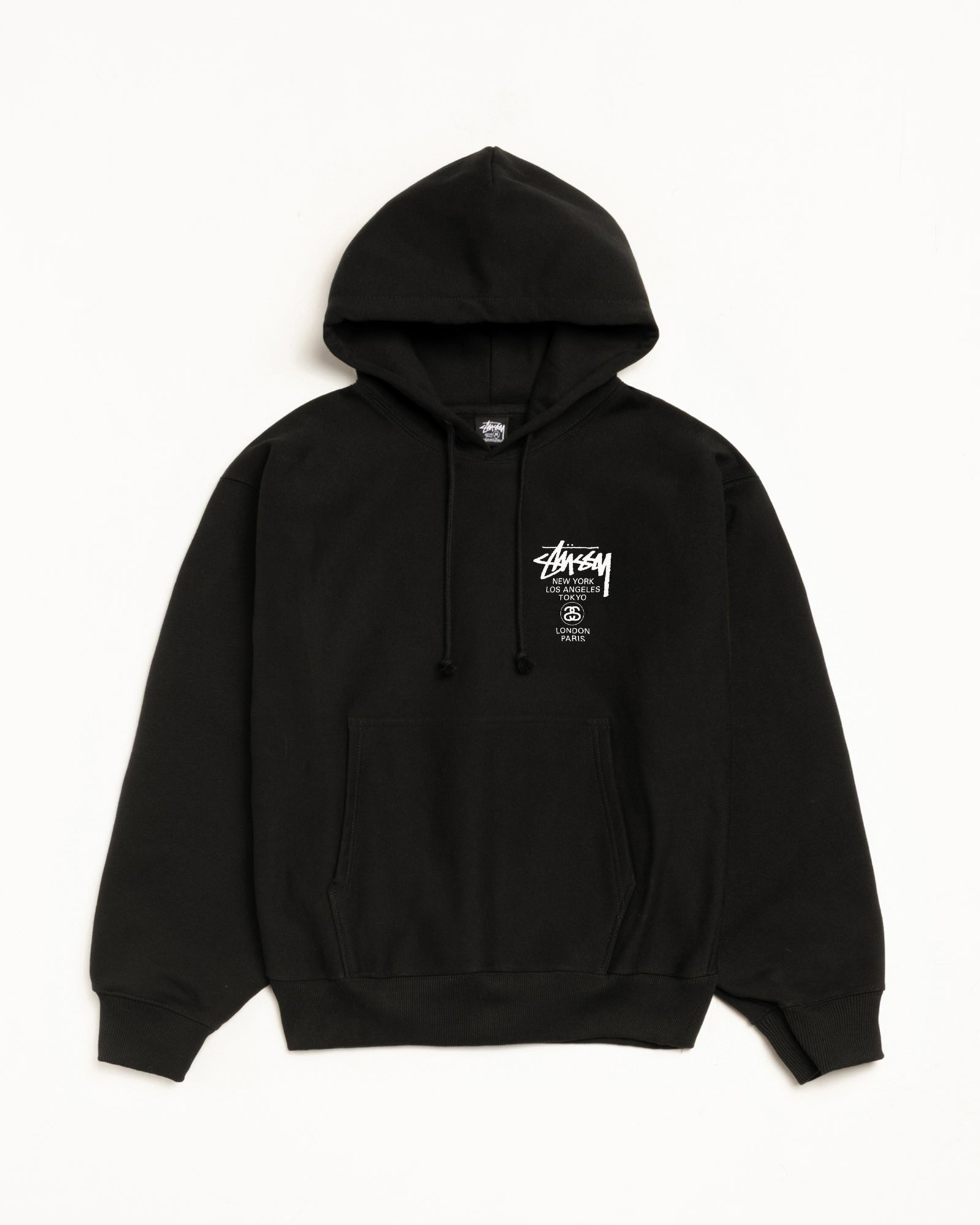 World Tour Hoodie – Black | Sweats | Stüssy Canada
