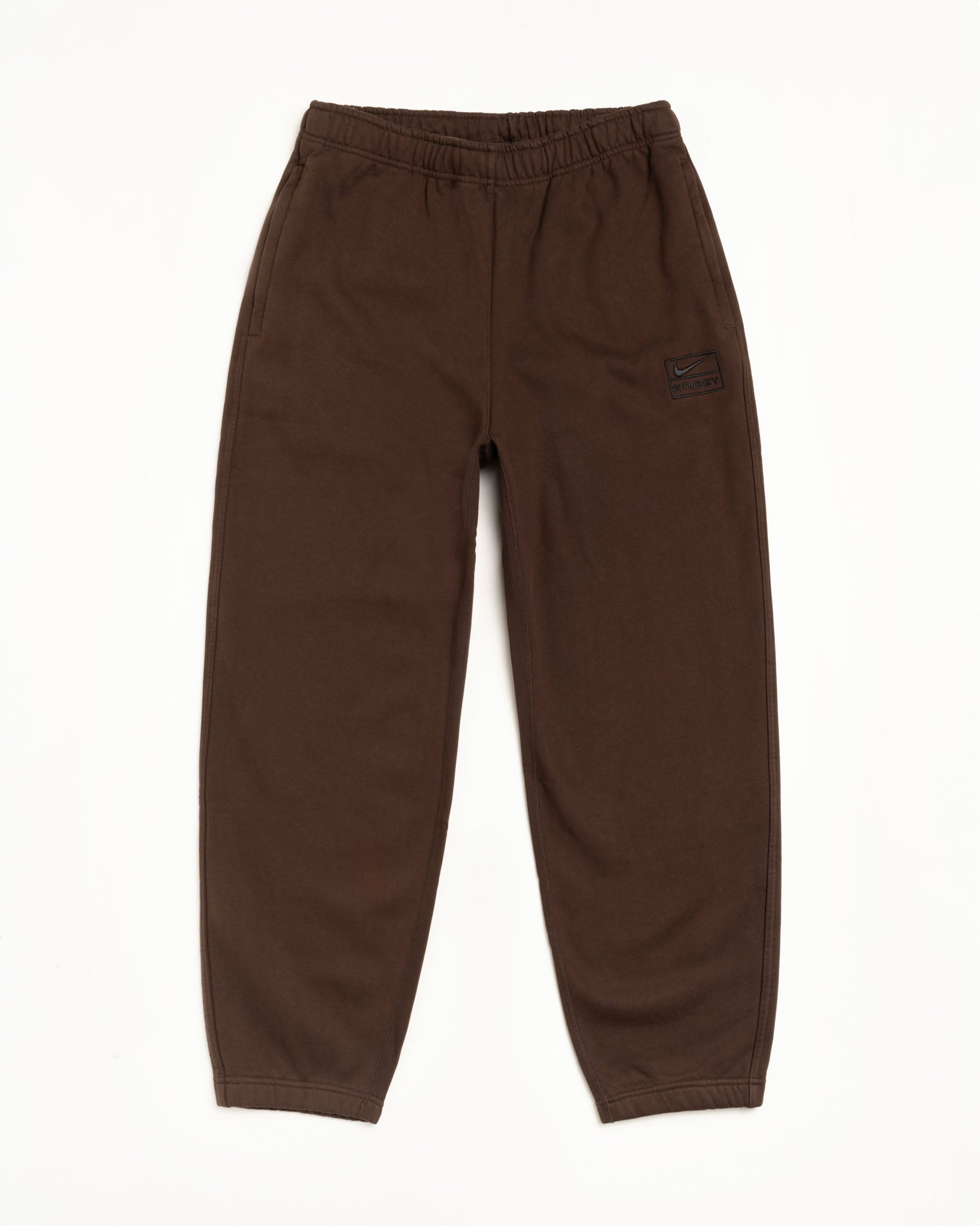 Stüssy & Nike Stone Washed Fleece Pant – Dark Cinder | Bottoms