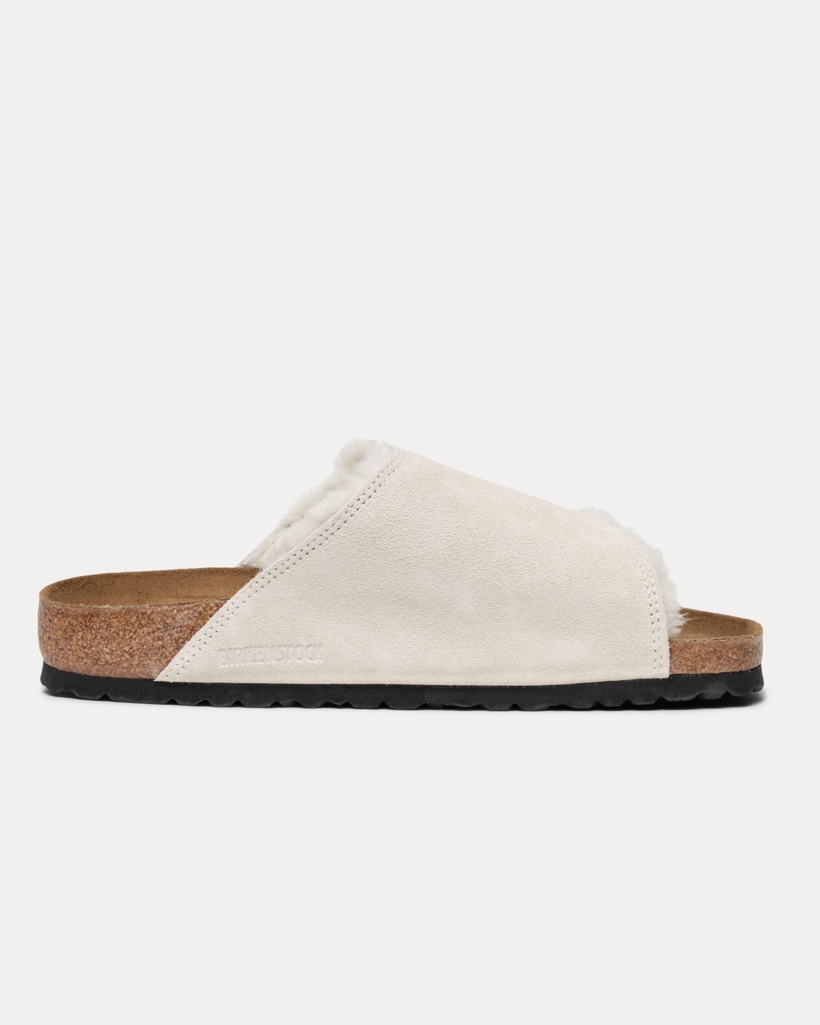 Slide Suede Shearling Stussy Accessories In Bone