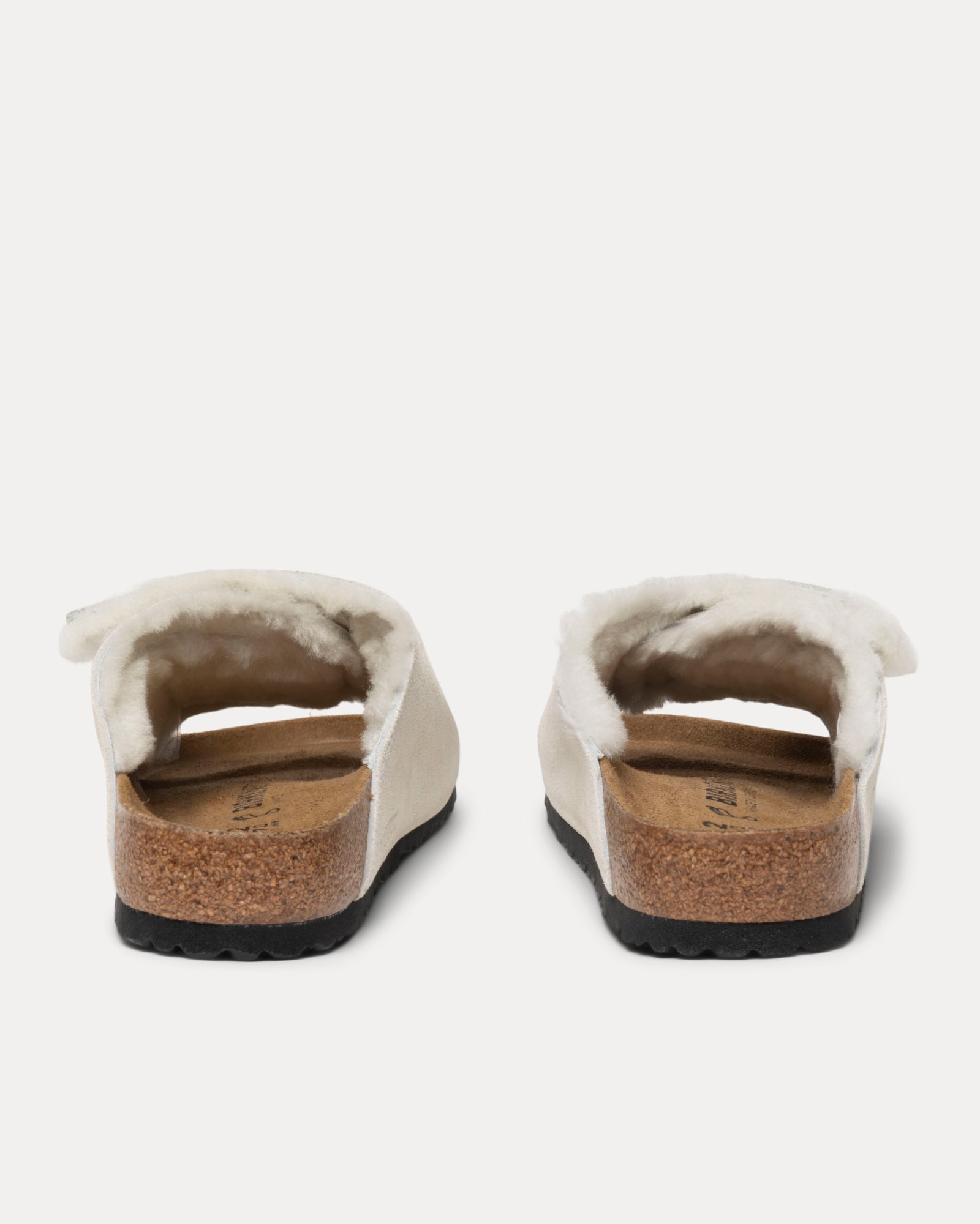 Slide Suede Shearling Stussy Accessories In Bone