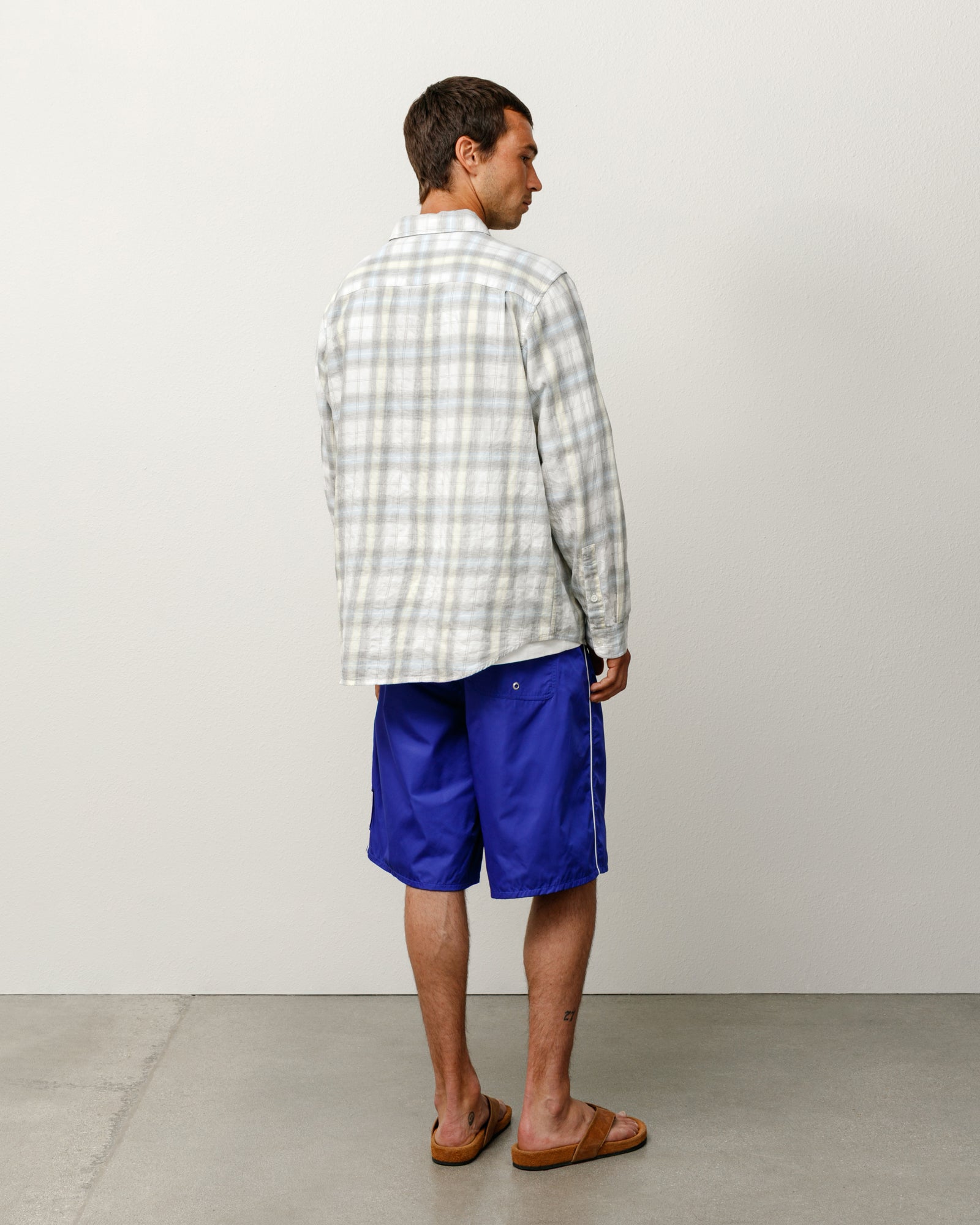 Beach Plaid Shirt – Off White | Tops | Stüssy Canada