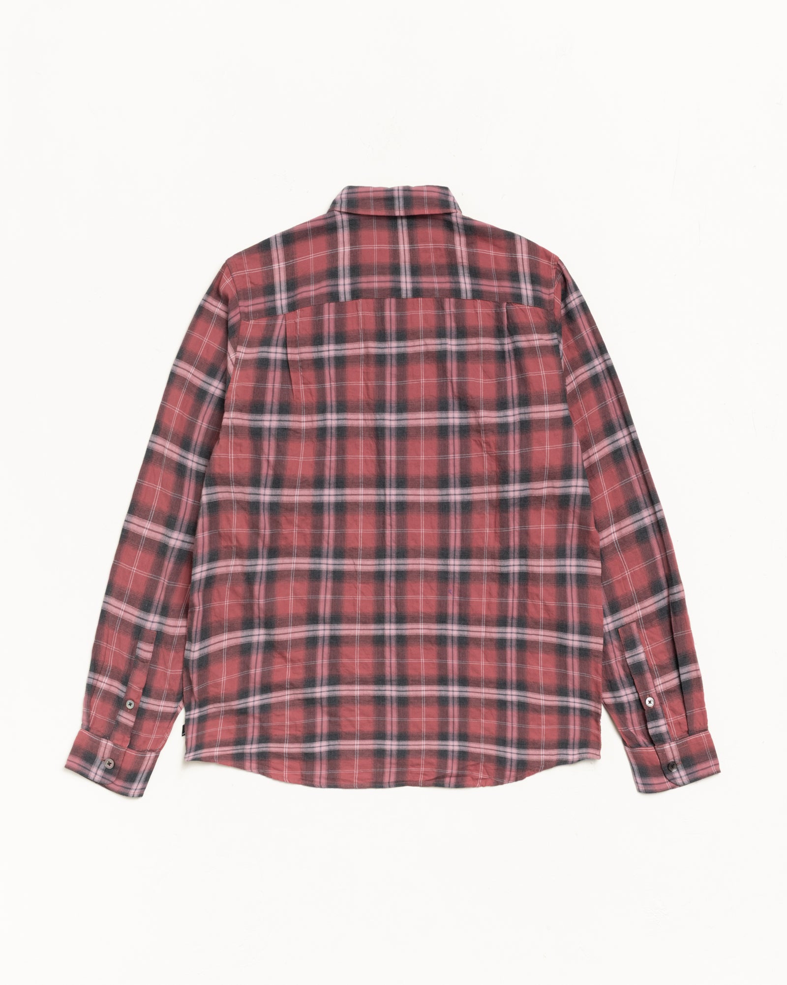 Beach Plaid Shirt Mens Long Sleeve In Red