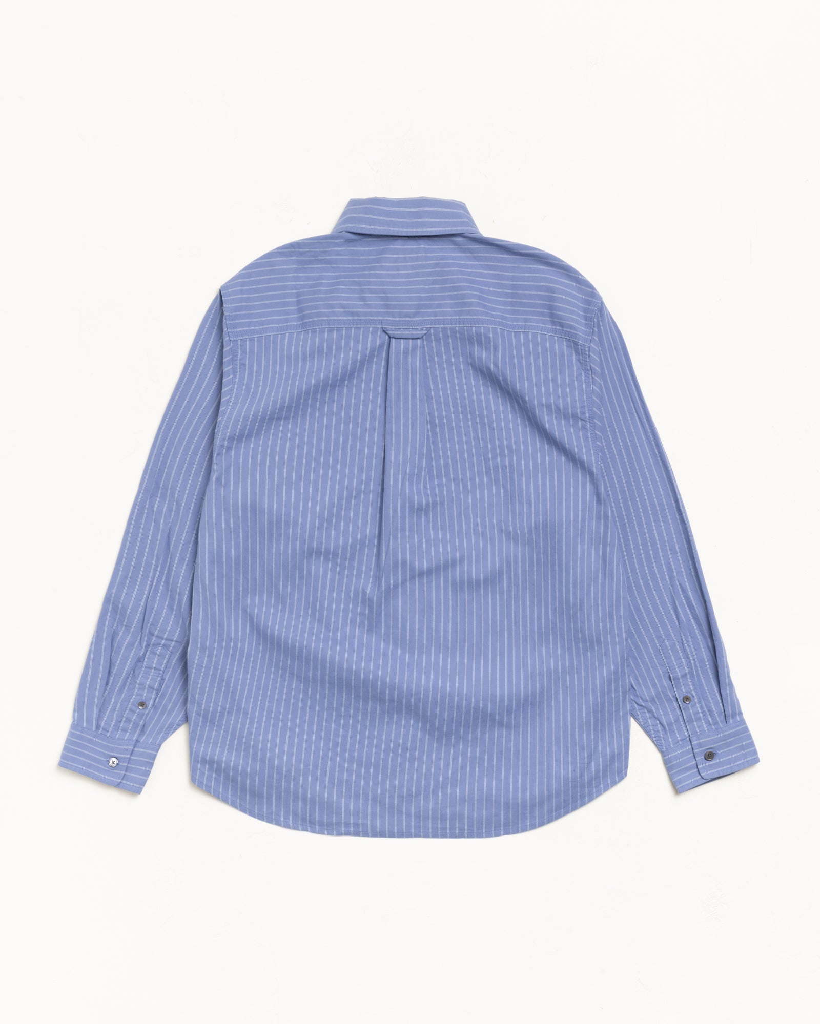 Oxford Ls Shirt Mens Long Sleeve In Blue Stripe