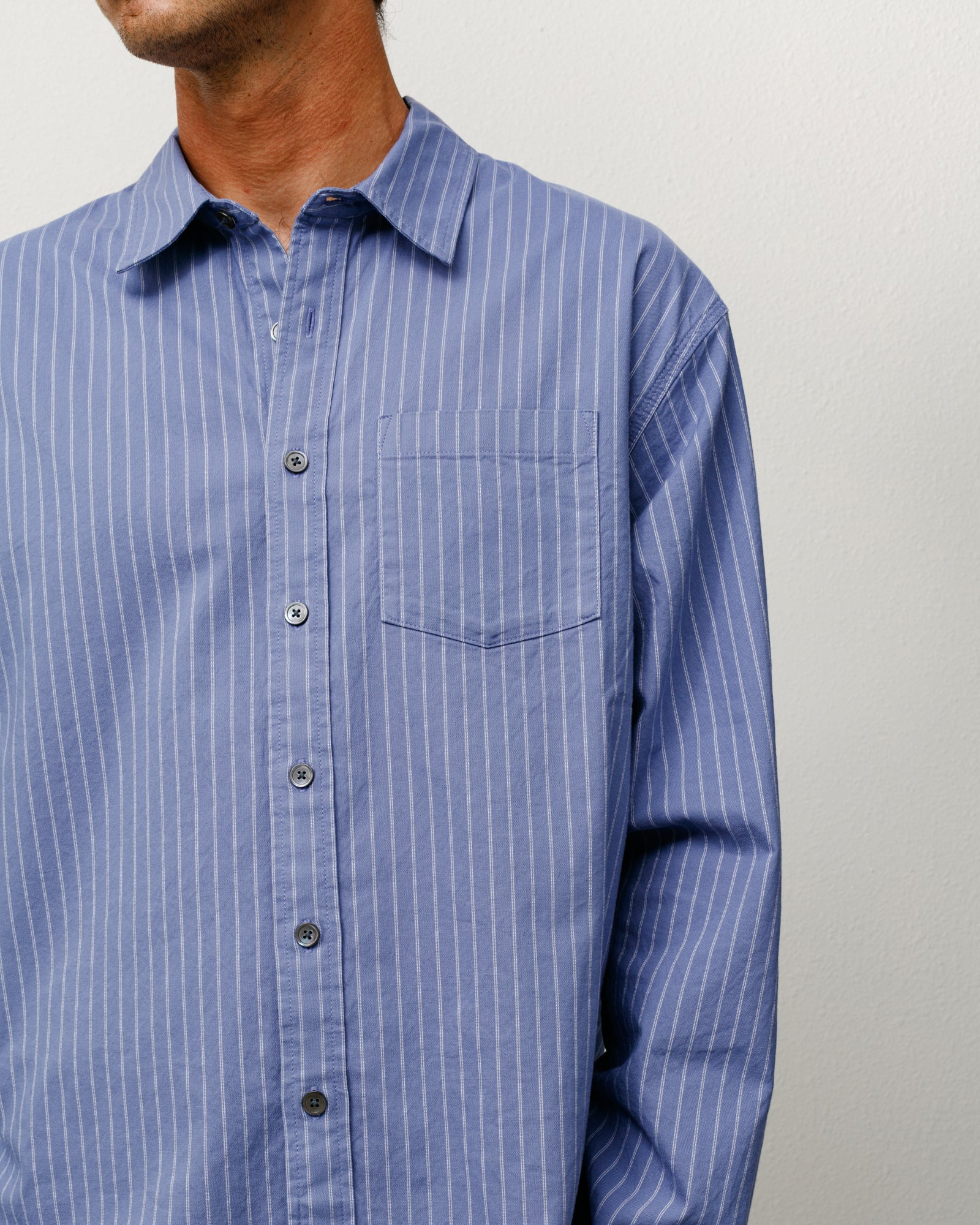 Oxford Shirt – Blue Stripe | Tops & Shirts | Stüssy Canada