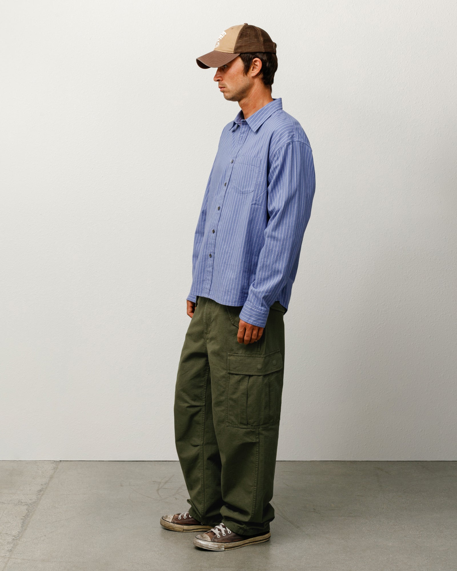 Oxford Shirt – Blue Stripe | Tops & Shirts | Stüssy Canada