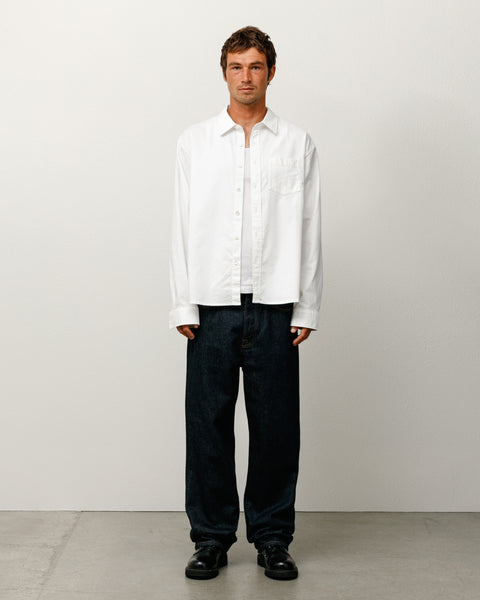 Oxford Ls Shirt Mens Long Sleeve In White