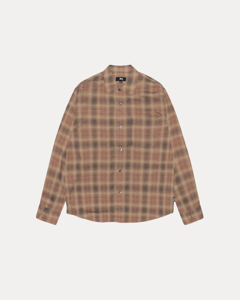 Matthew Plaid Shirt Sd Mens Long Sleeve In Brick