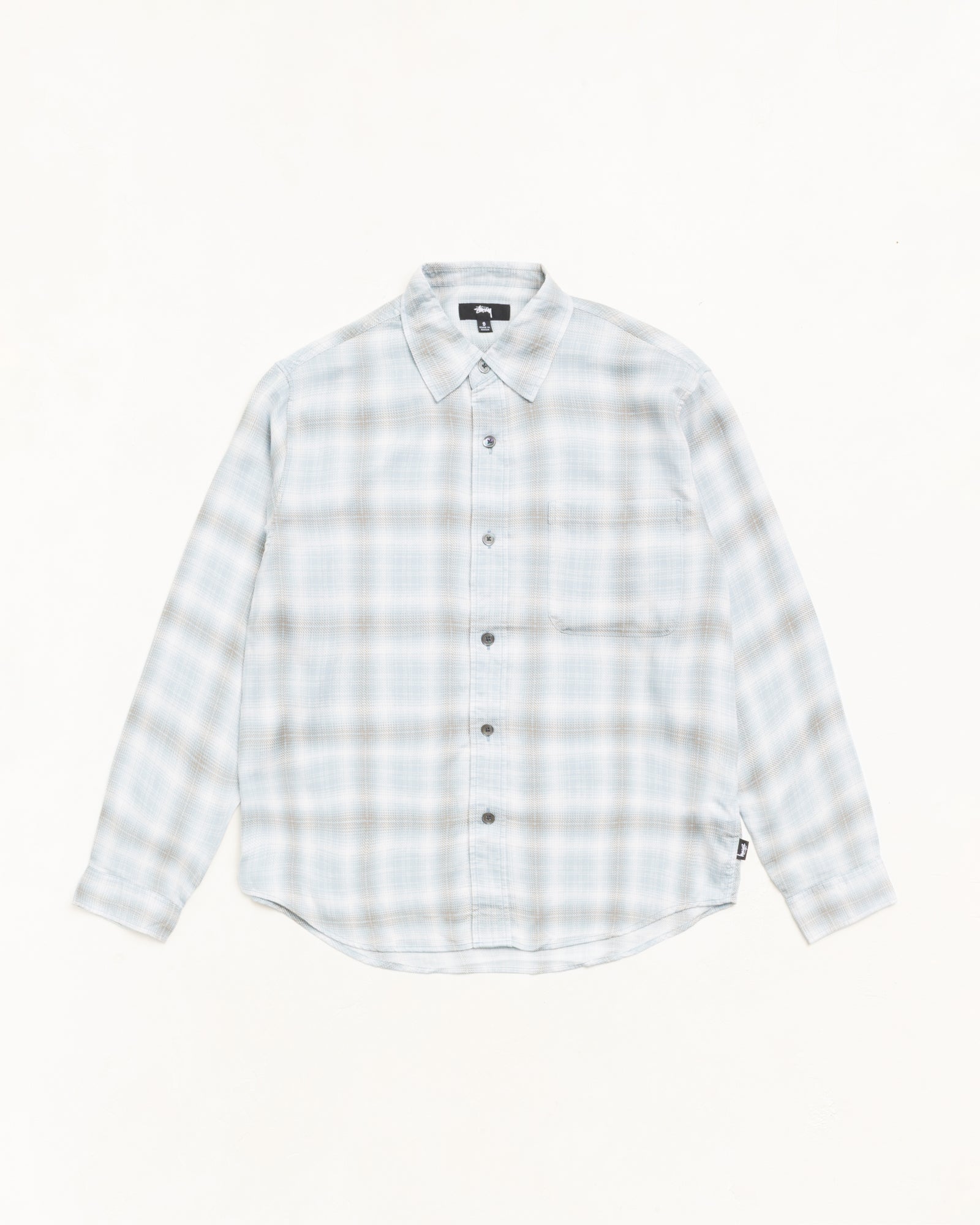 Matthew Plaid Shirt Sd Mens Long Sleeve In Lt. Blue