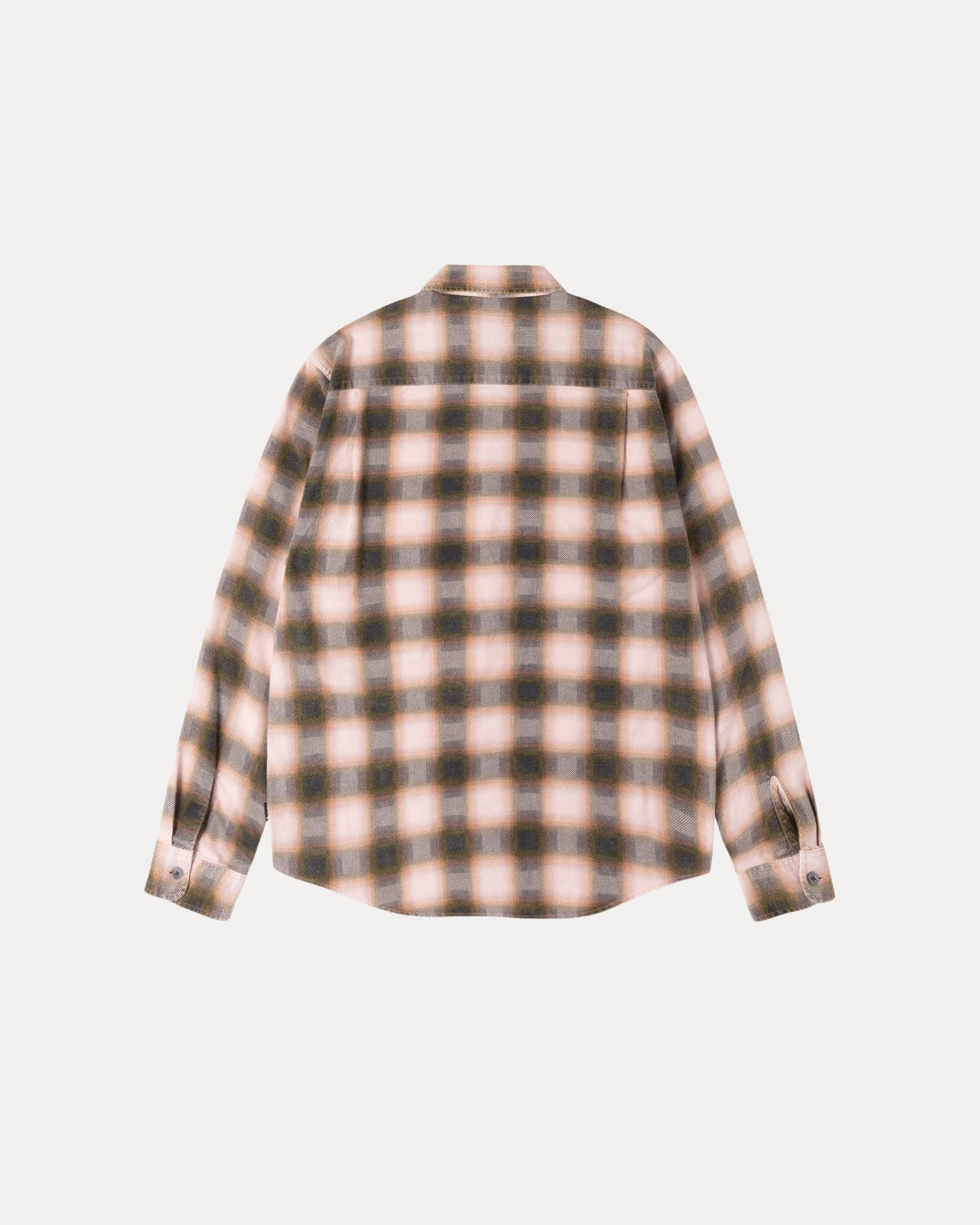 June Plaid Shirt Mens Long Sleeve In Rose