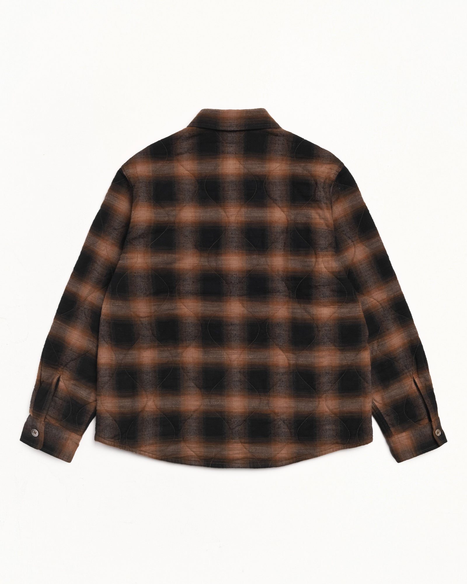 Quilted Plaid Shirt Jacket – Brown | Tops & Shirts | Stüssy Canada