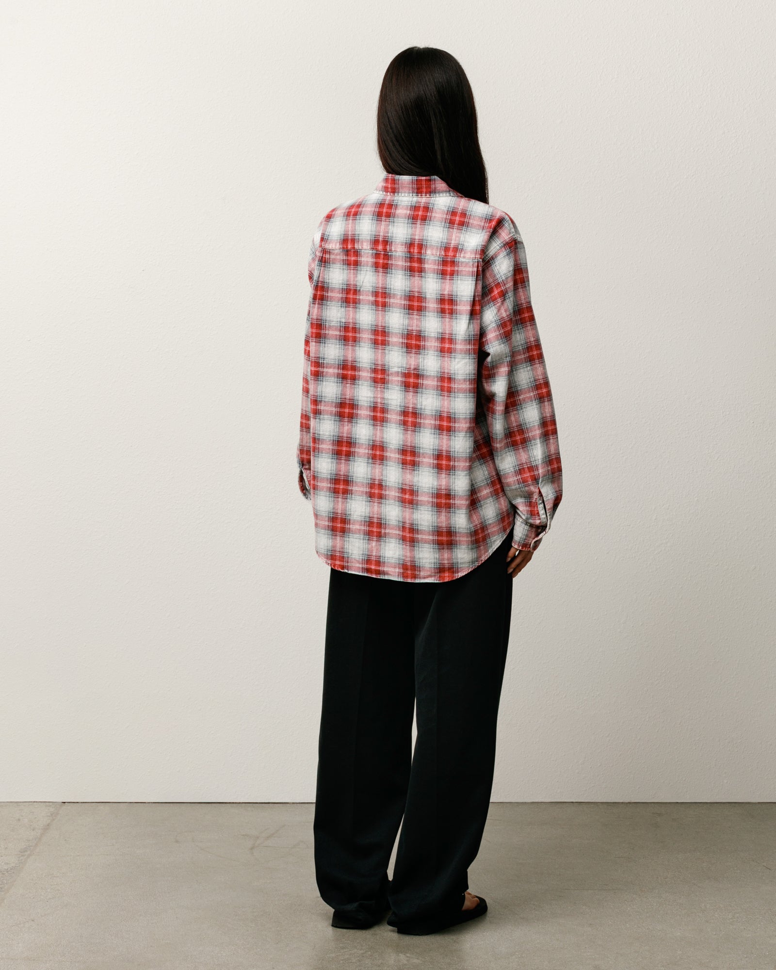 Dax Plaid Shirt Mens Long Sleeve In Red