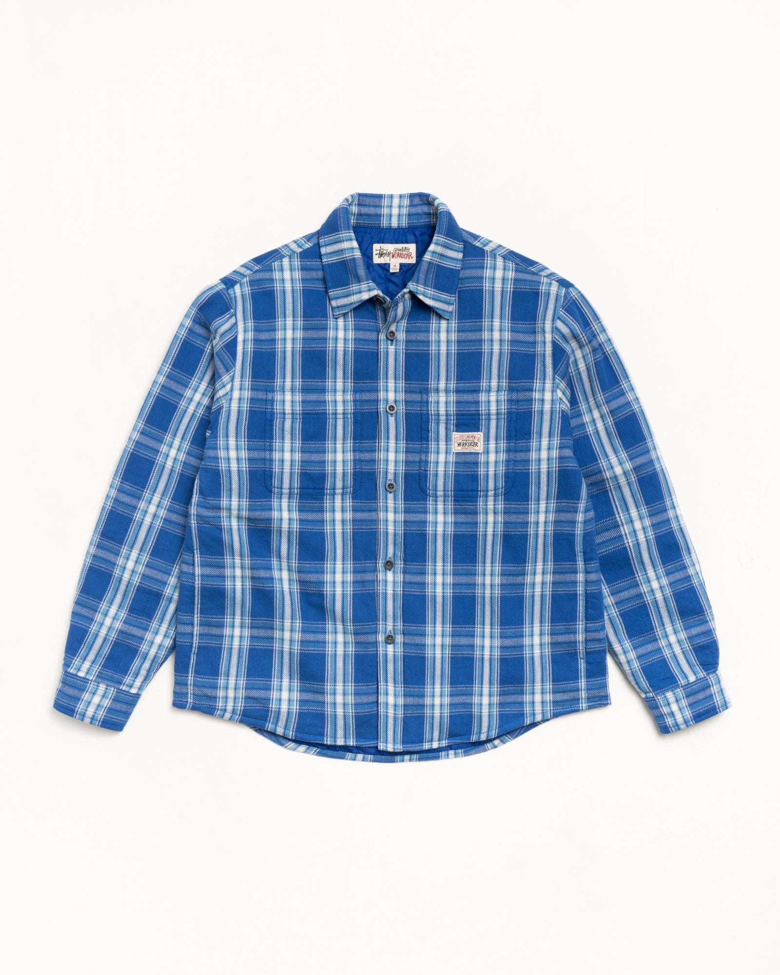 Lau Plaid Shirt Jacket – Blue | Tops & Shirts | Stüssy Canada
