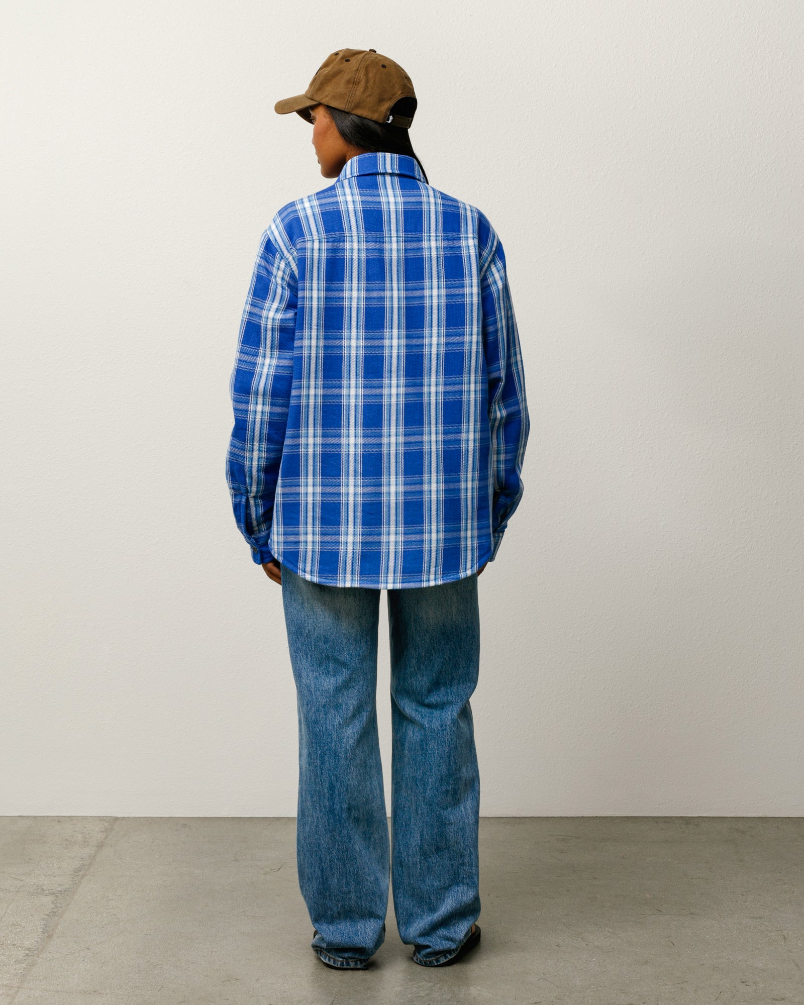 Lau Plaid Shirt Jacket – Blue | Tops & Shirts | Stüssy Canada