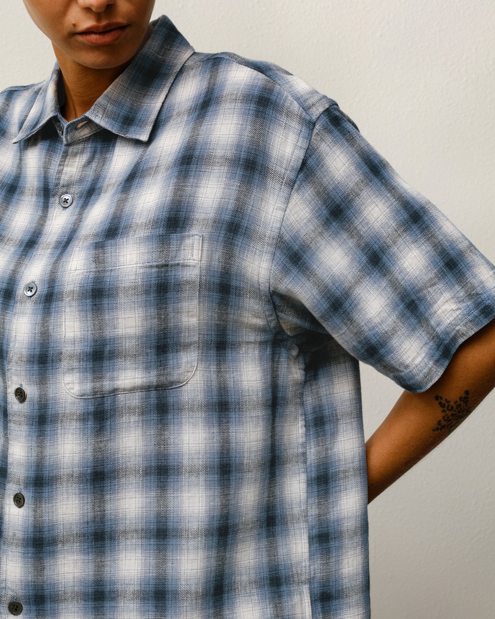 Liam SS Plaid Shirt – Blue | Tops & Shirts | Stüssy Canada