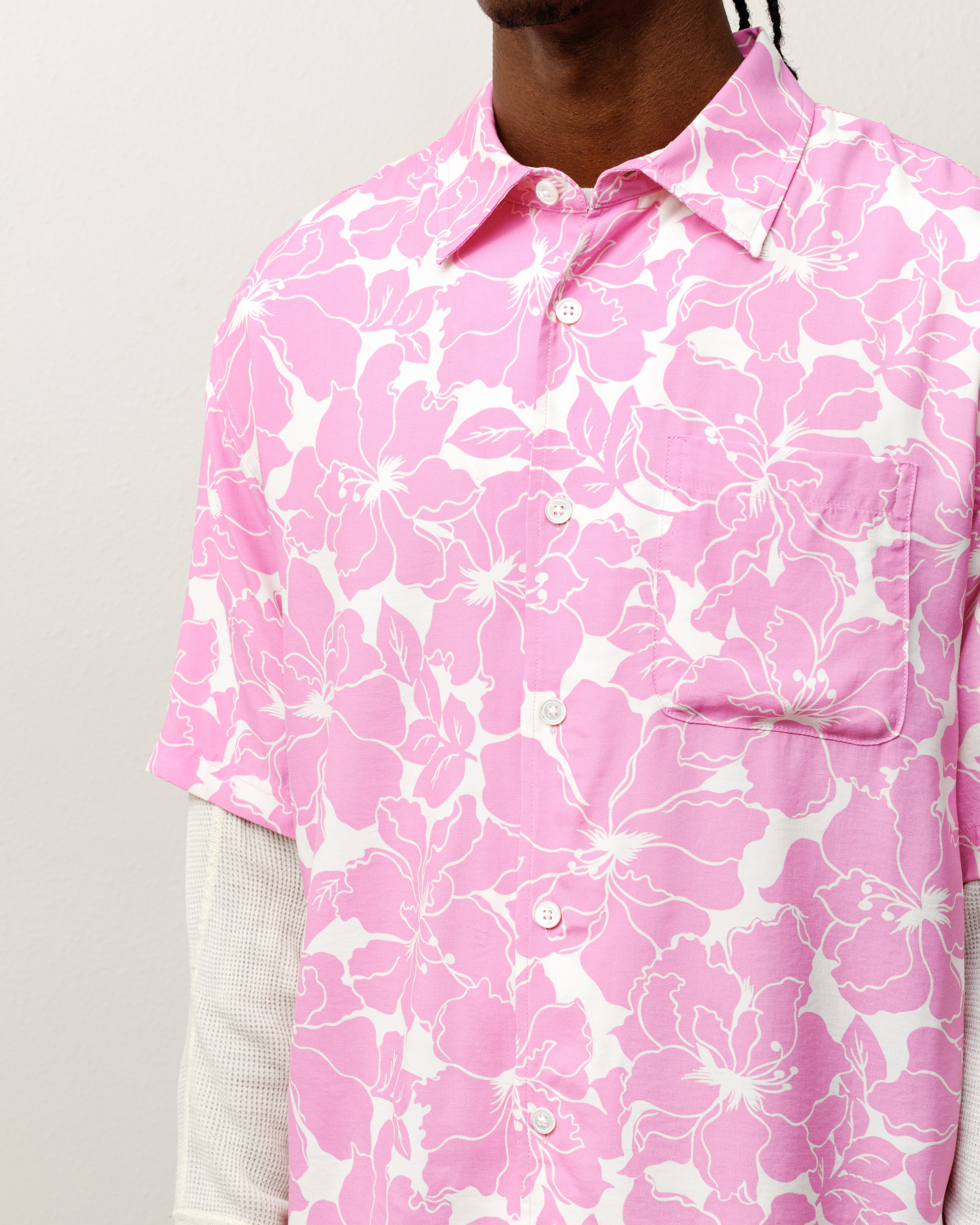 Floral Hawaiian Shirt – Pink | Tops & Shirts | Stüssy Canada