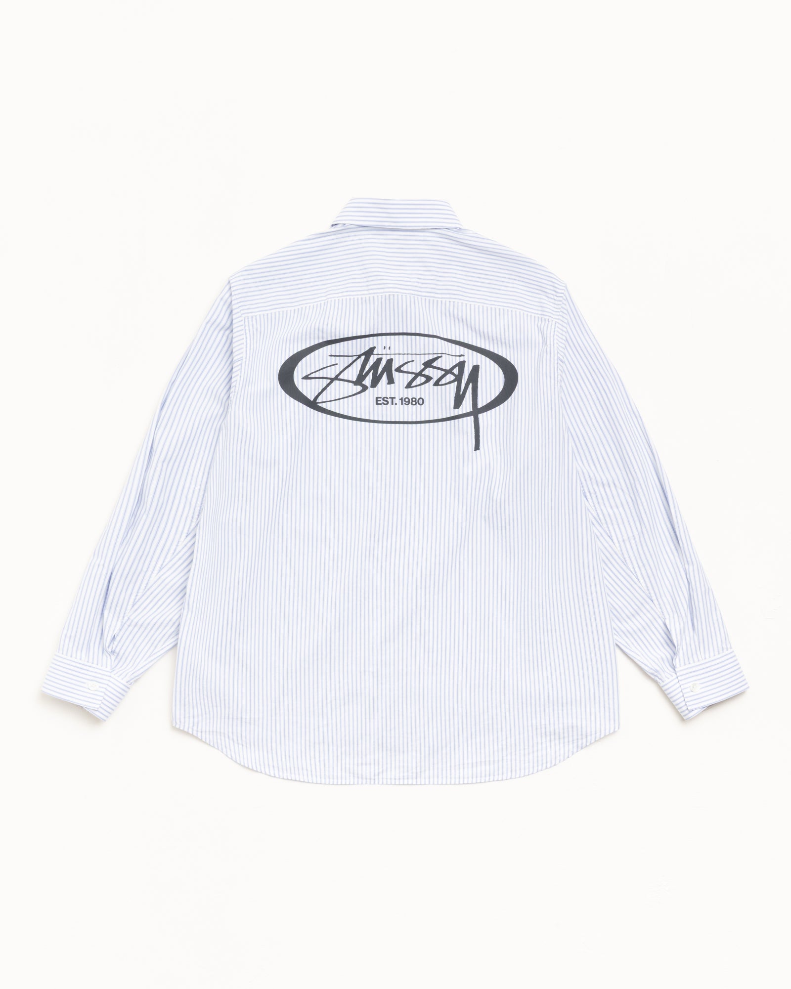 Stüssy standard l/s shirts stripe Standard Logo Shirt – Blue Stripe | Tops & Shirts | Stüssy Canada