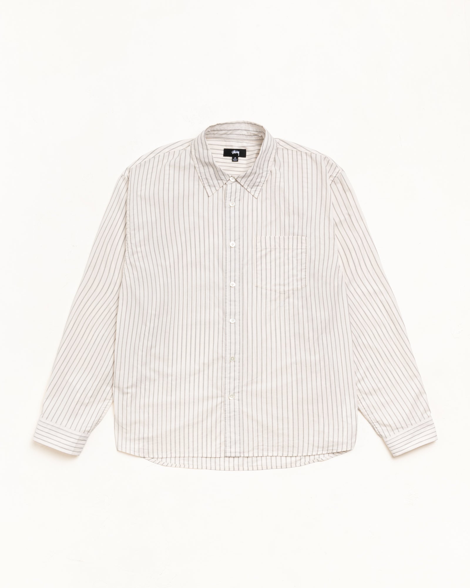 Standard Shirt – Natural Stripe | Tops & Shirts | Stüssy Canada