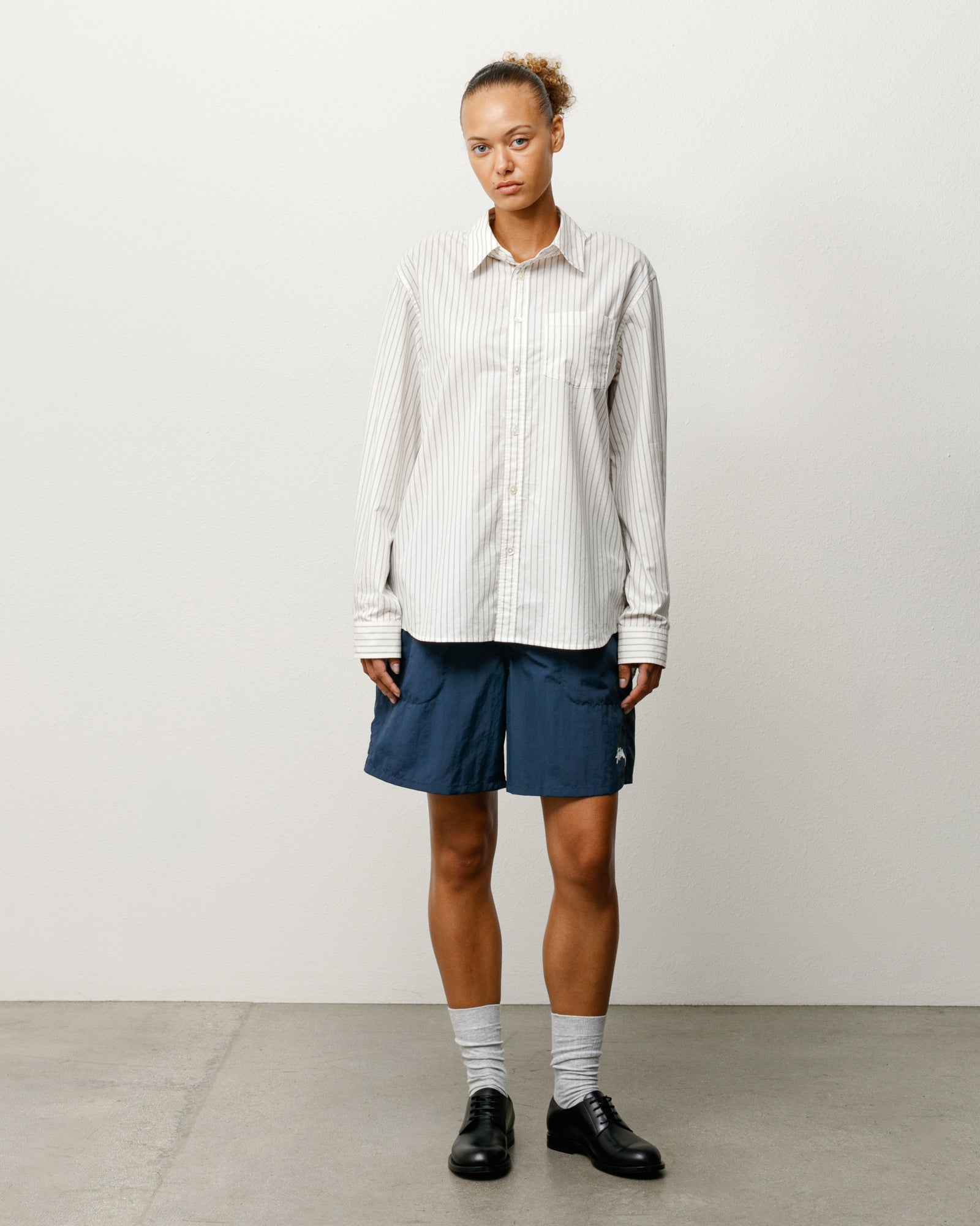 Standard Shirt – Natural Stripe | Tops & Shirts | Stüssy Canada