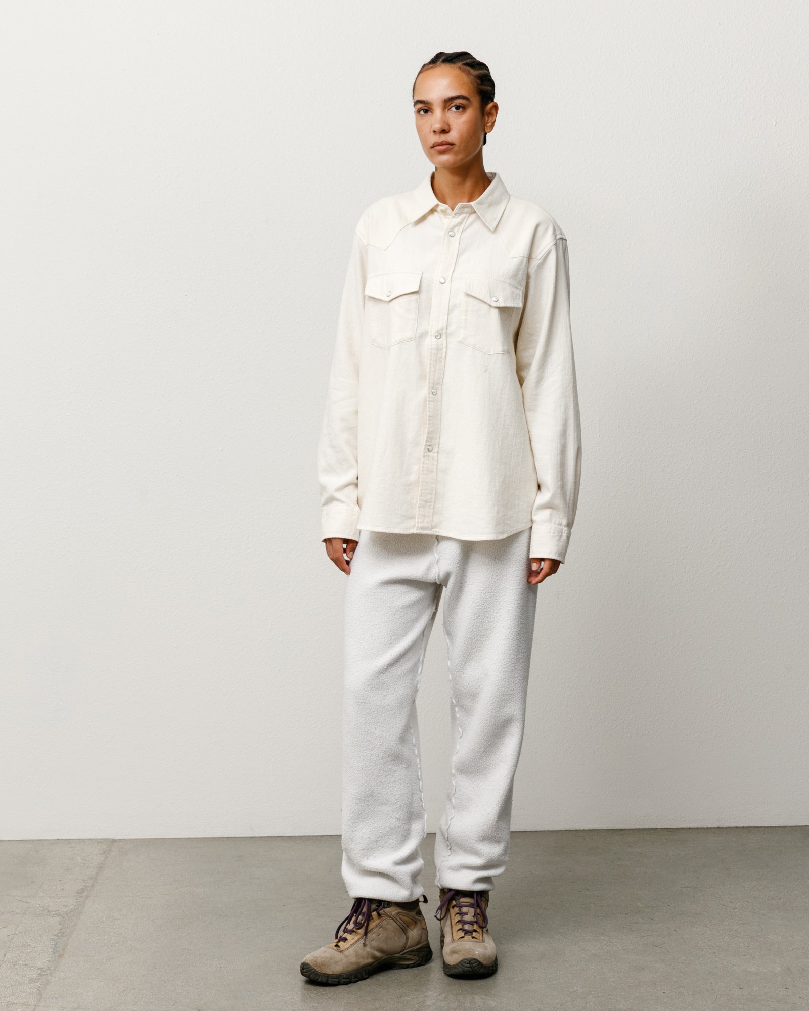 Cotton Silk Western Shirt – Off White | Tops & Shirts | Stüssy Canada