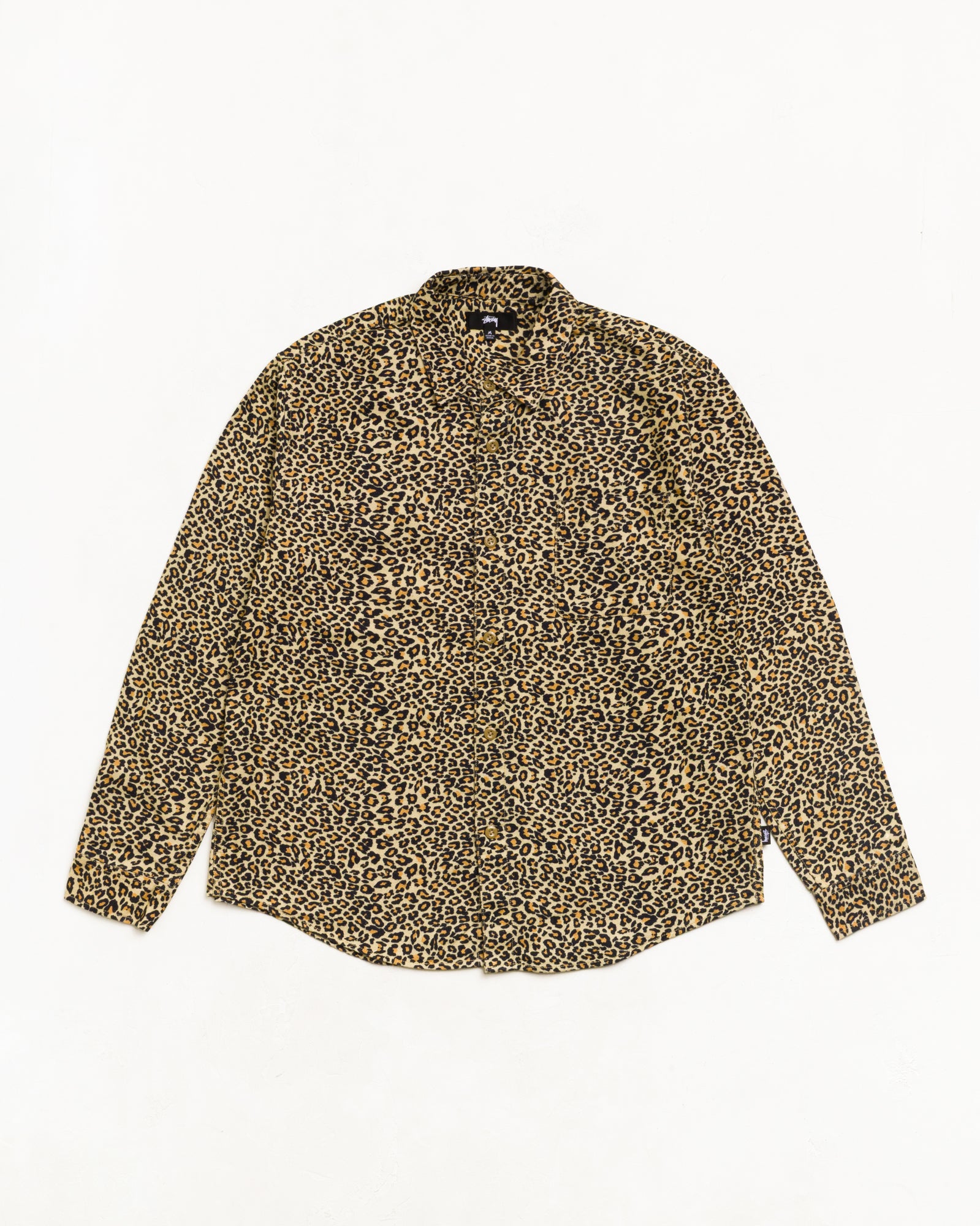 Animal Print Flannel Shirt Unisex Long Sleeve In Leopard