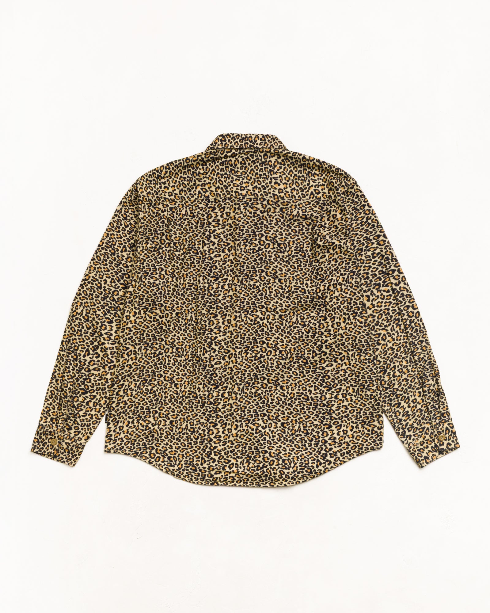 Animal Print Flannel Shirt Unisex Long Sleeve In Leopard