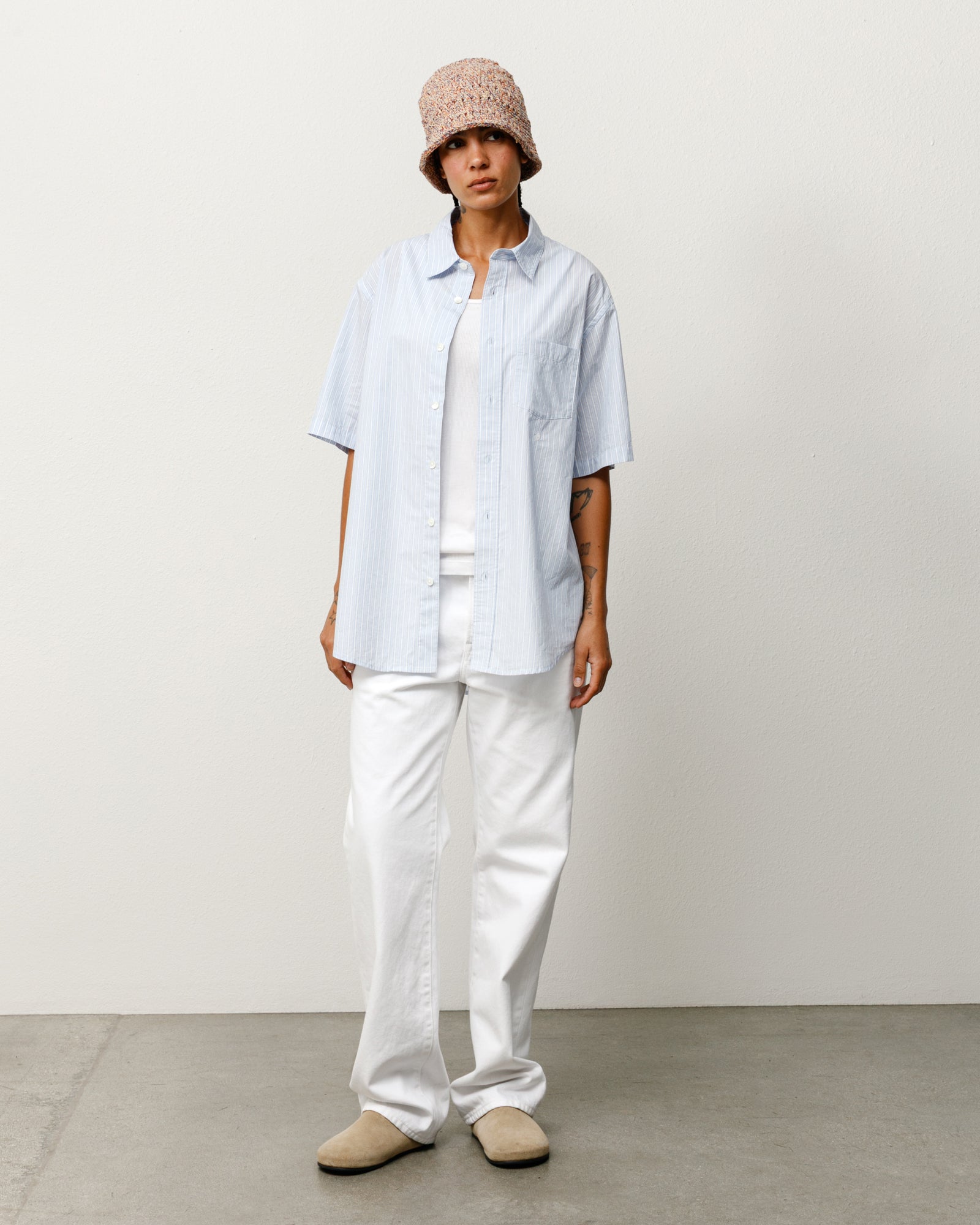 Standard Ss Shirt – Blue Stripe | Tops & Shirts | Stüssy Canada