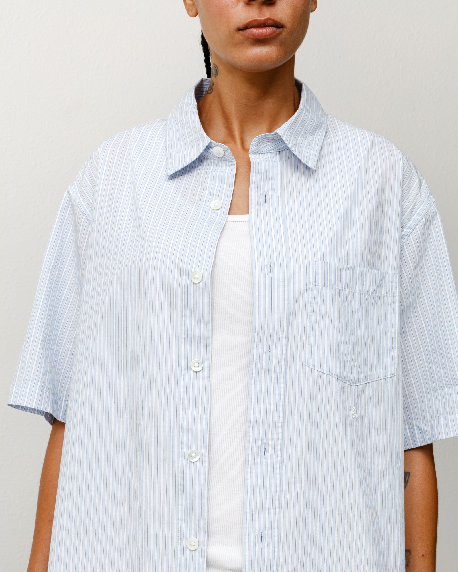 Standard Ss Shirt – Blue Stripe | Tops & Shirts | Stüssy Canada