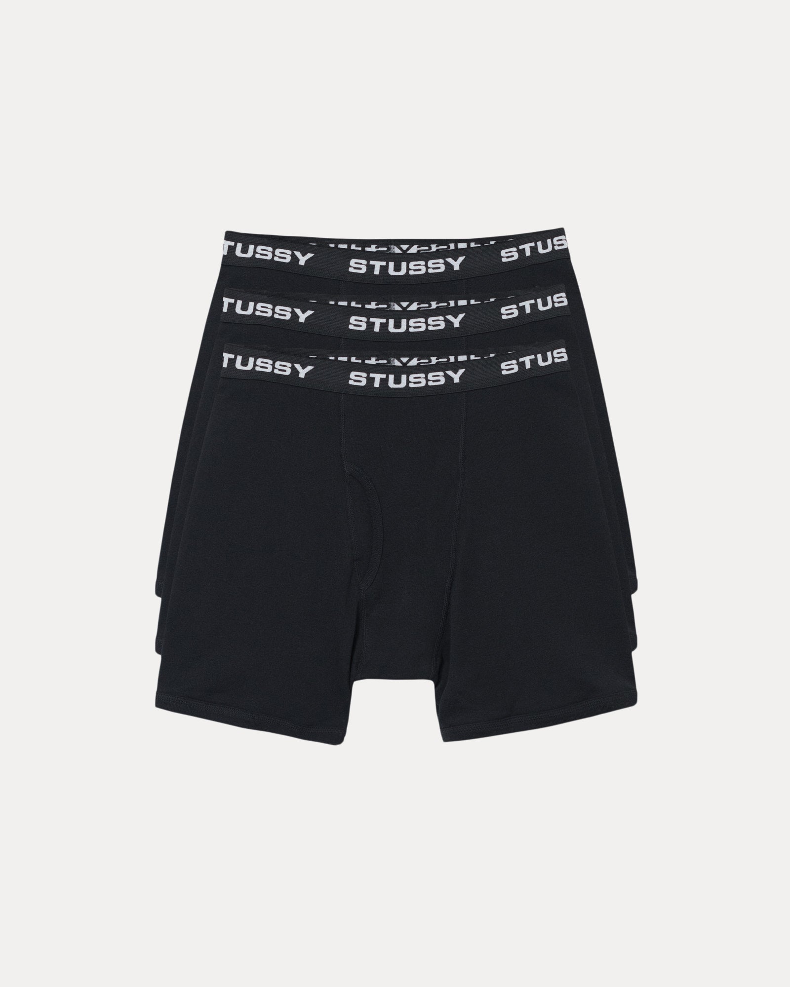 Stussy Boxer Briefs- 3 Pack Accessories Regular In Black