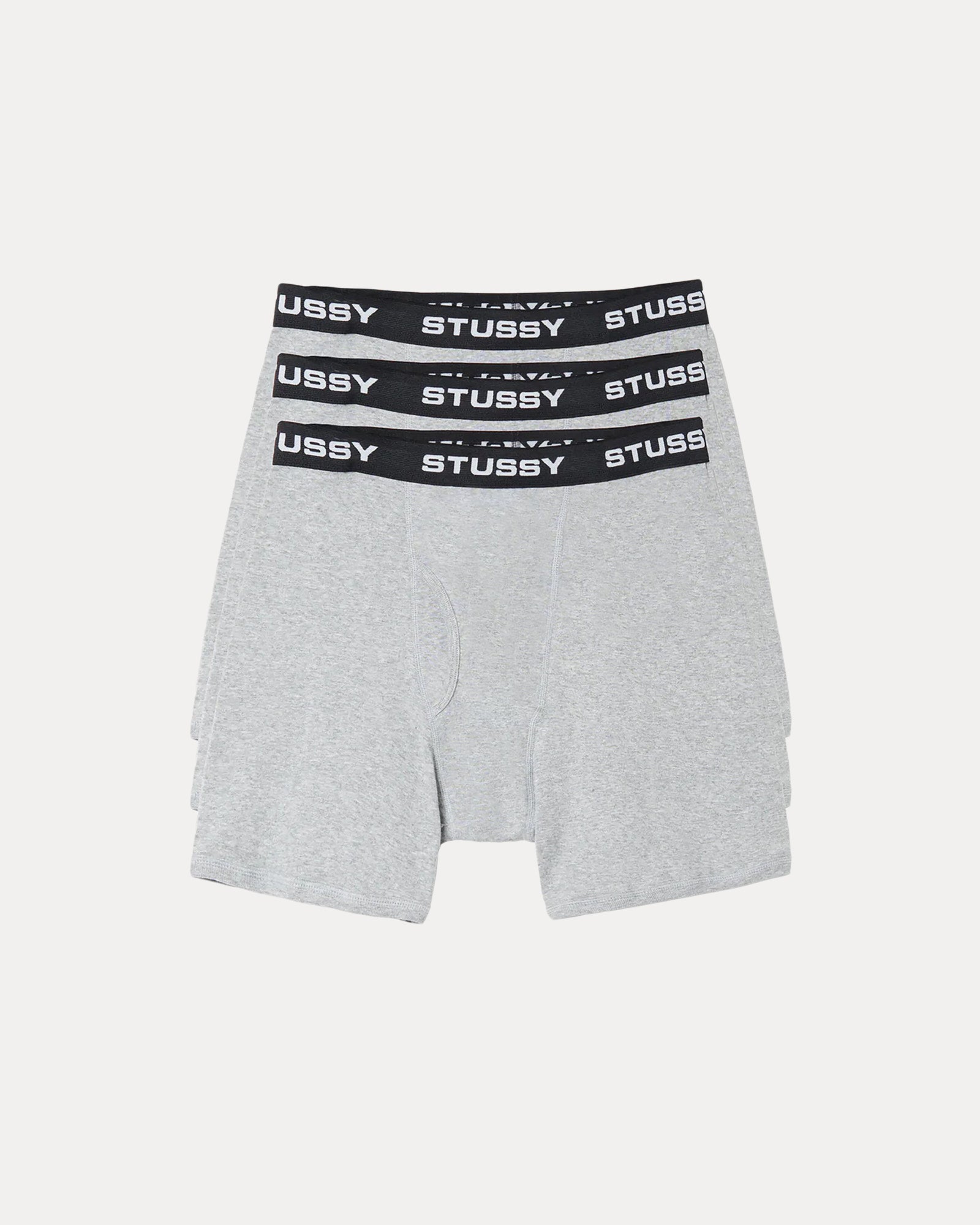 Stussy Boxer Briefs- 3 Pack Accessories Regular In Grey Heather
